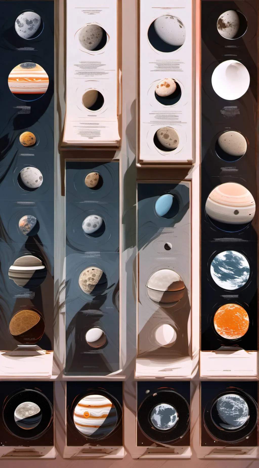 ai character: Solarballs Moons background