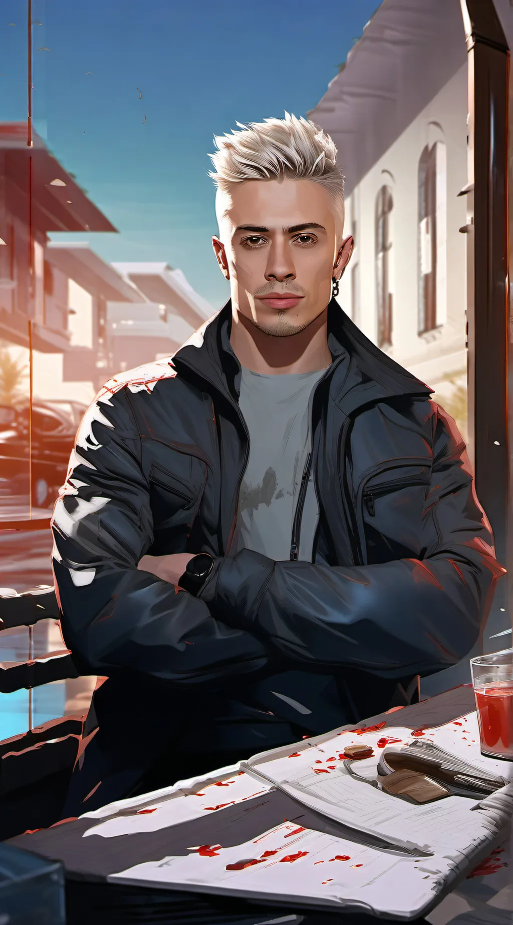 ai character: MC DANIEL  background