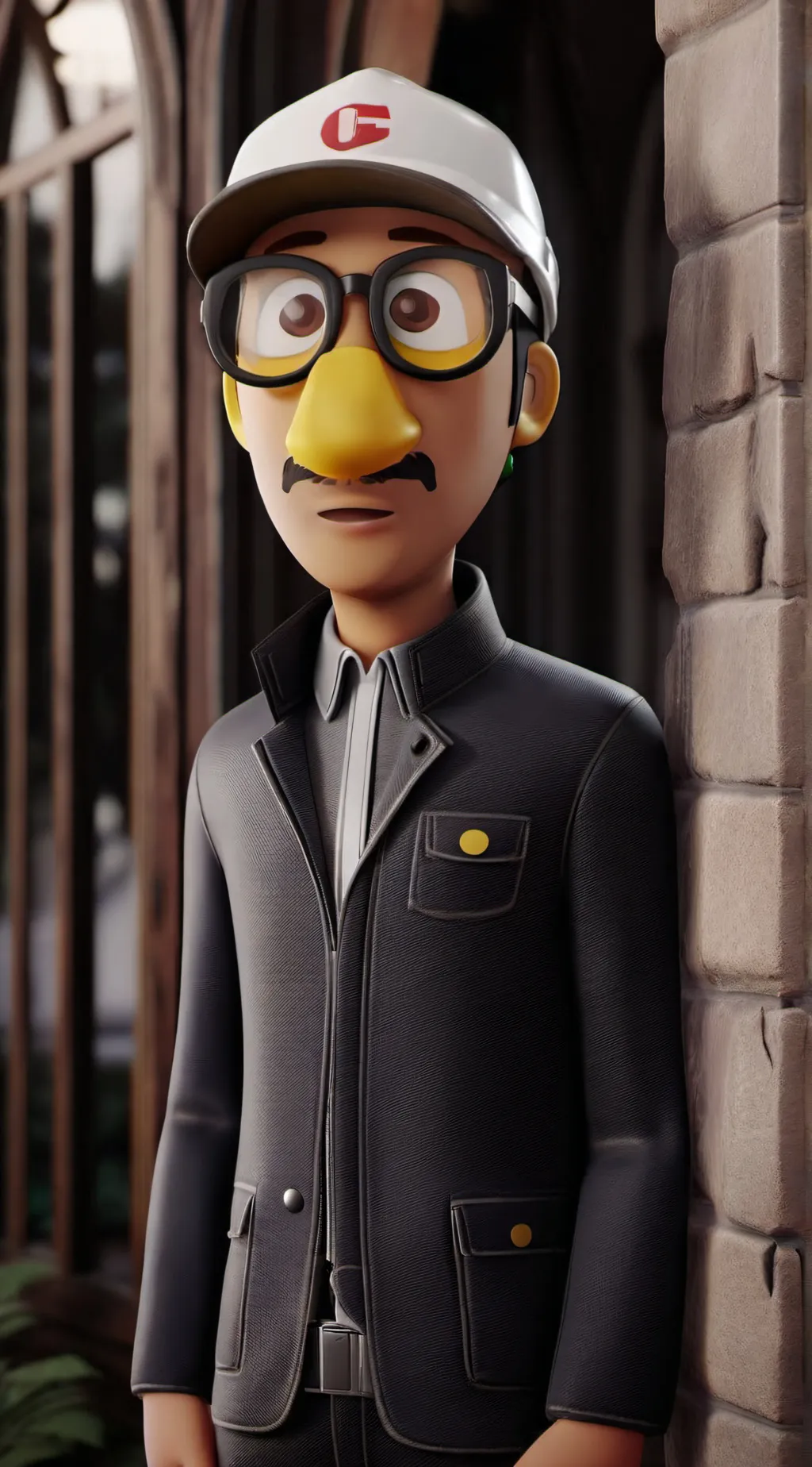 ai character: sus nerd background