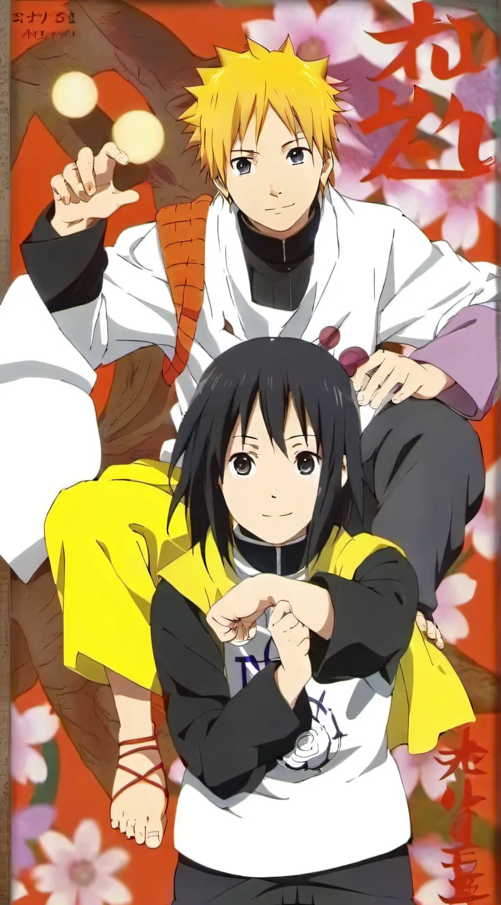 ai character: SasuNaru🍅🍥 background