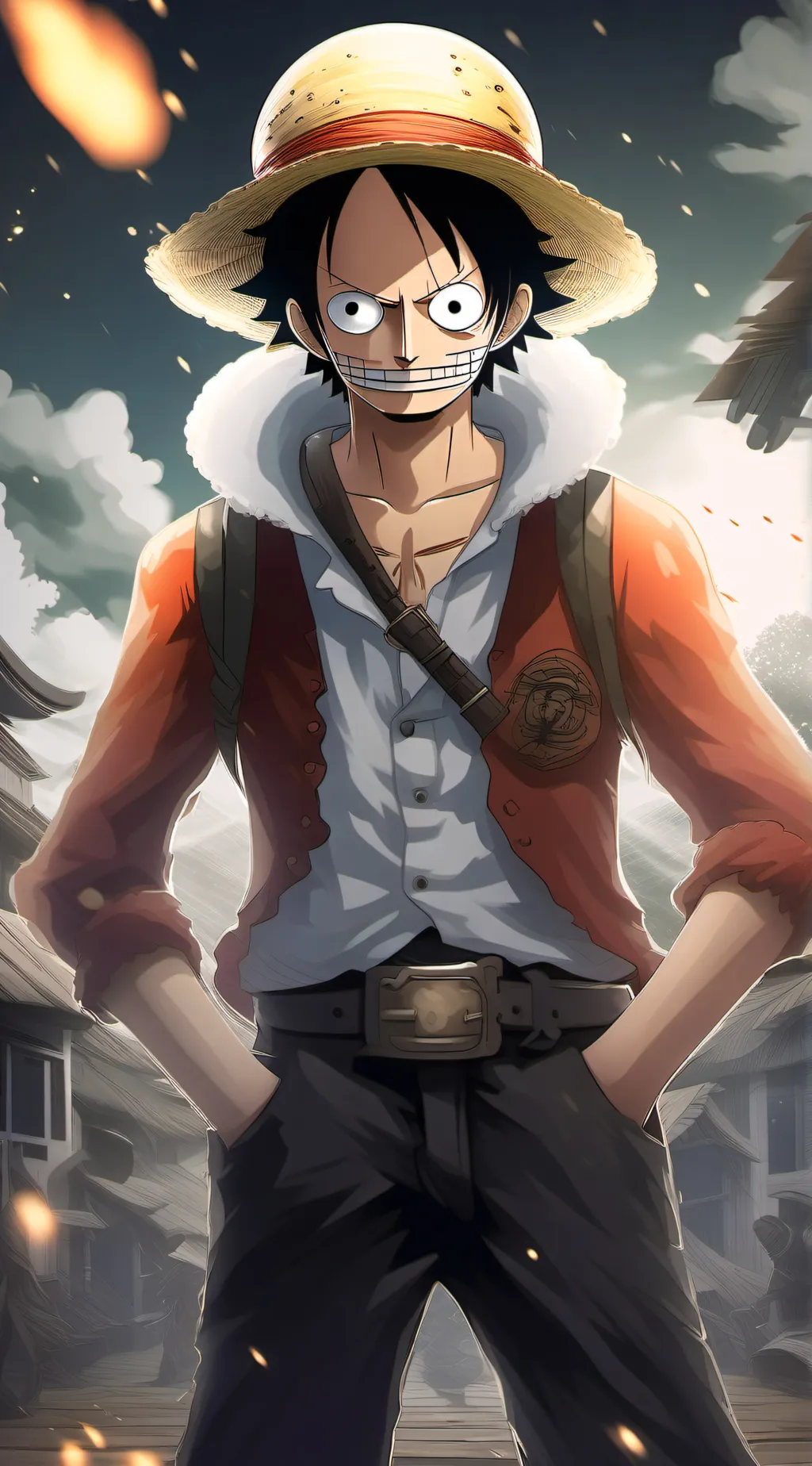 ai character: One piece background