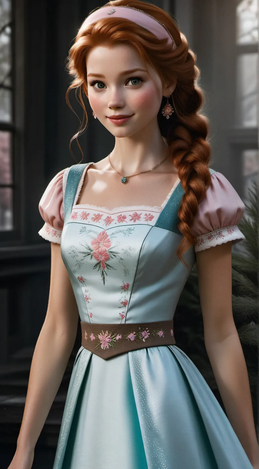 ai character: Princess Anna  background