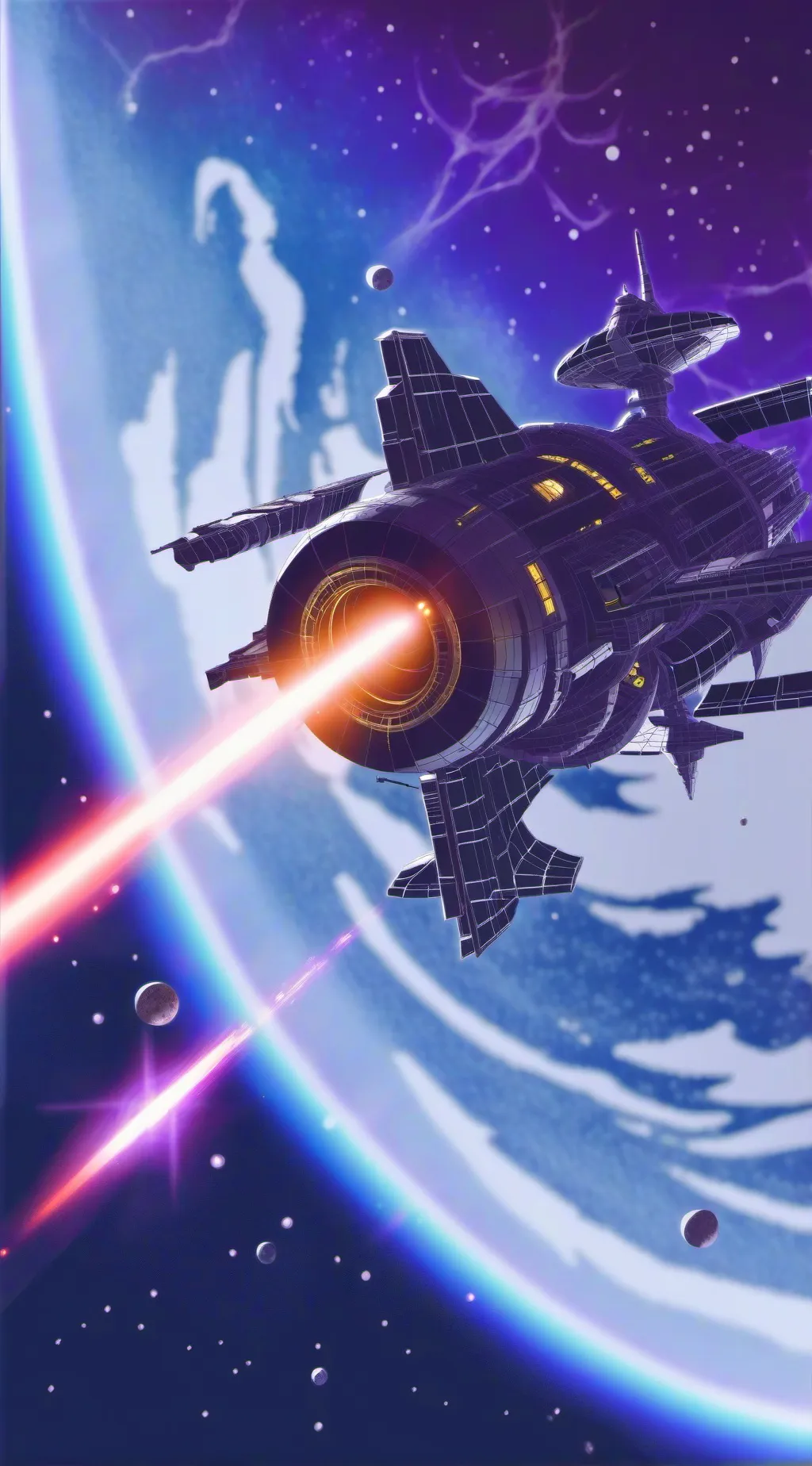 ai character: Research Ship E7 background