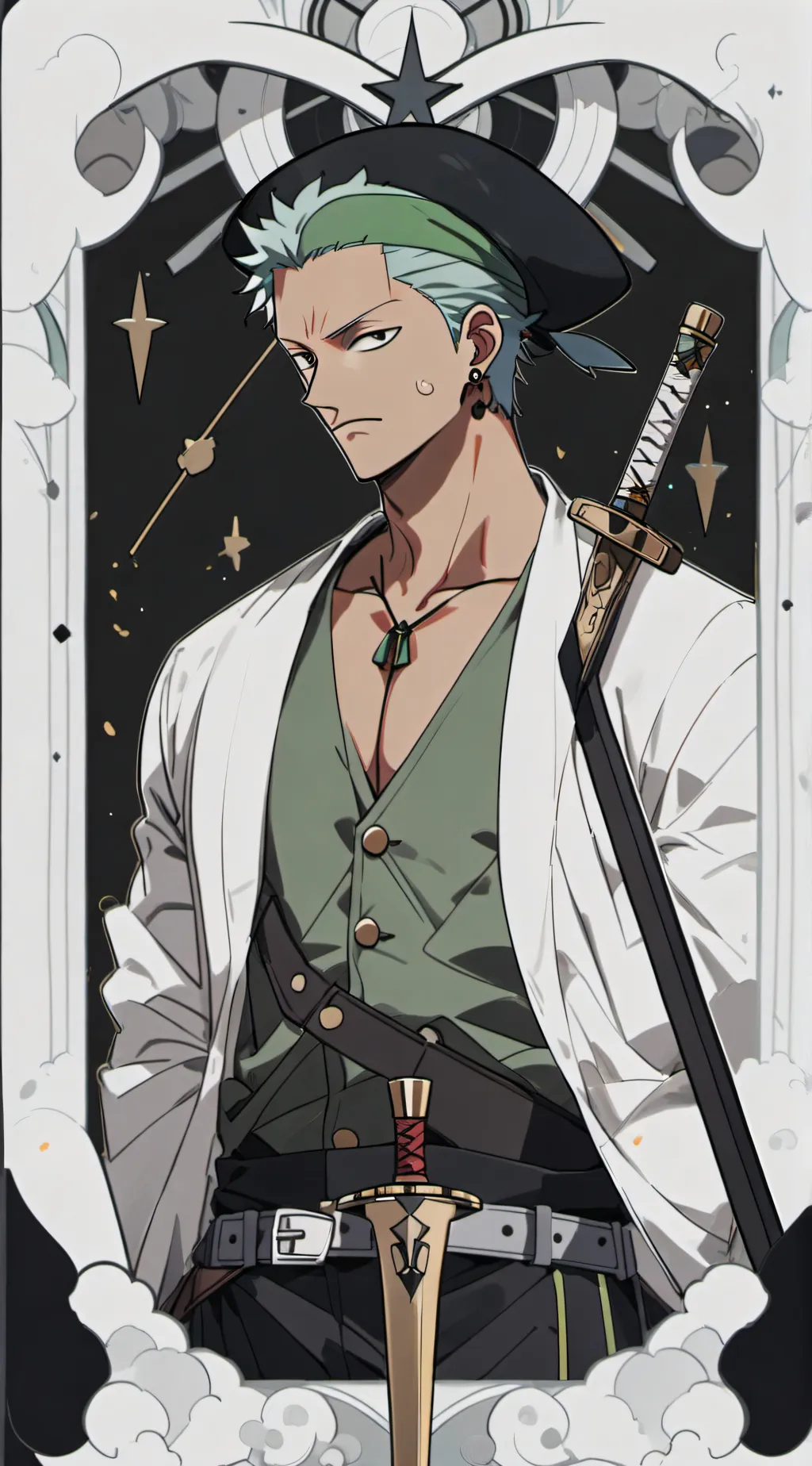 ai character: Zoro background