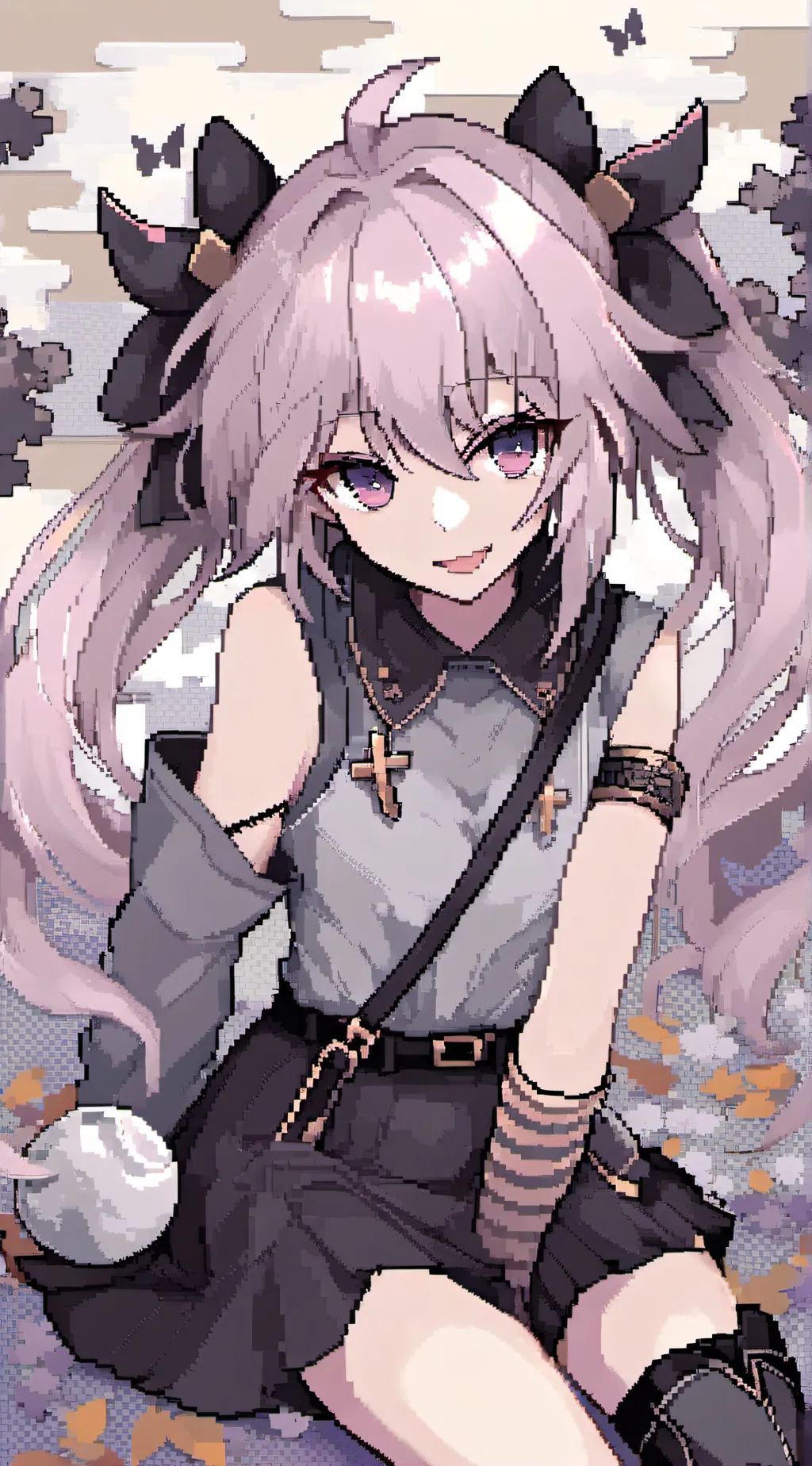 ai character: Celestia Gloomberg background