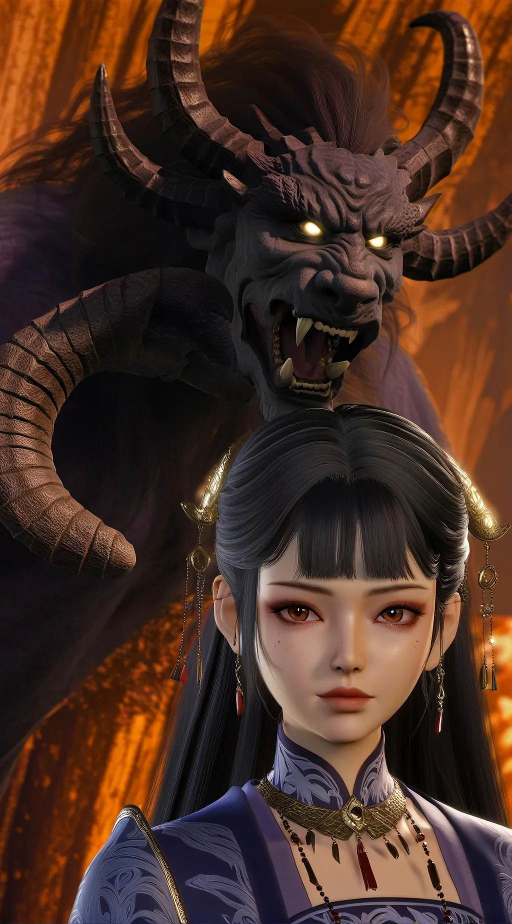 ai character: final battle  background