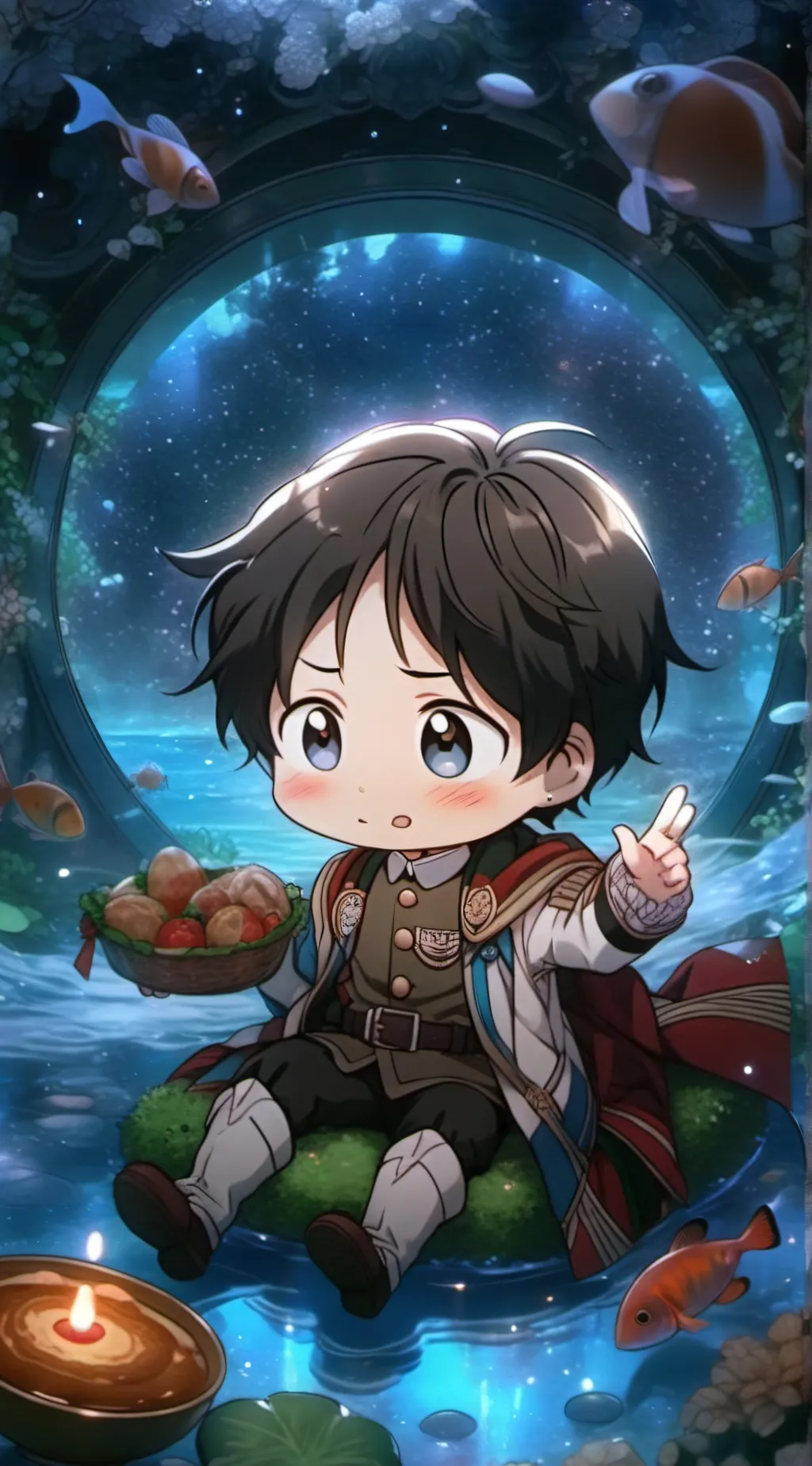 ai character: Baby Eren  background
