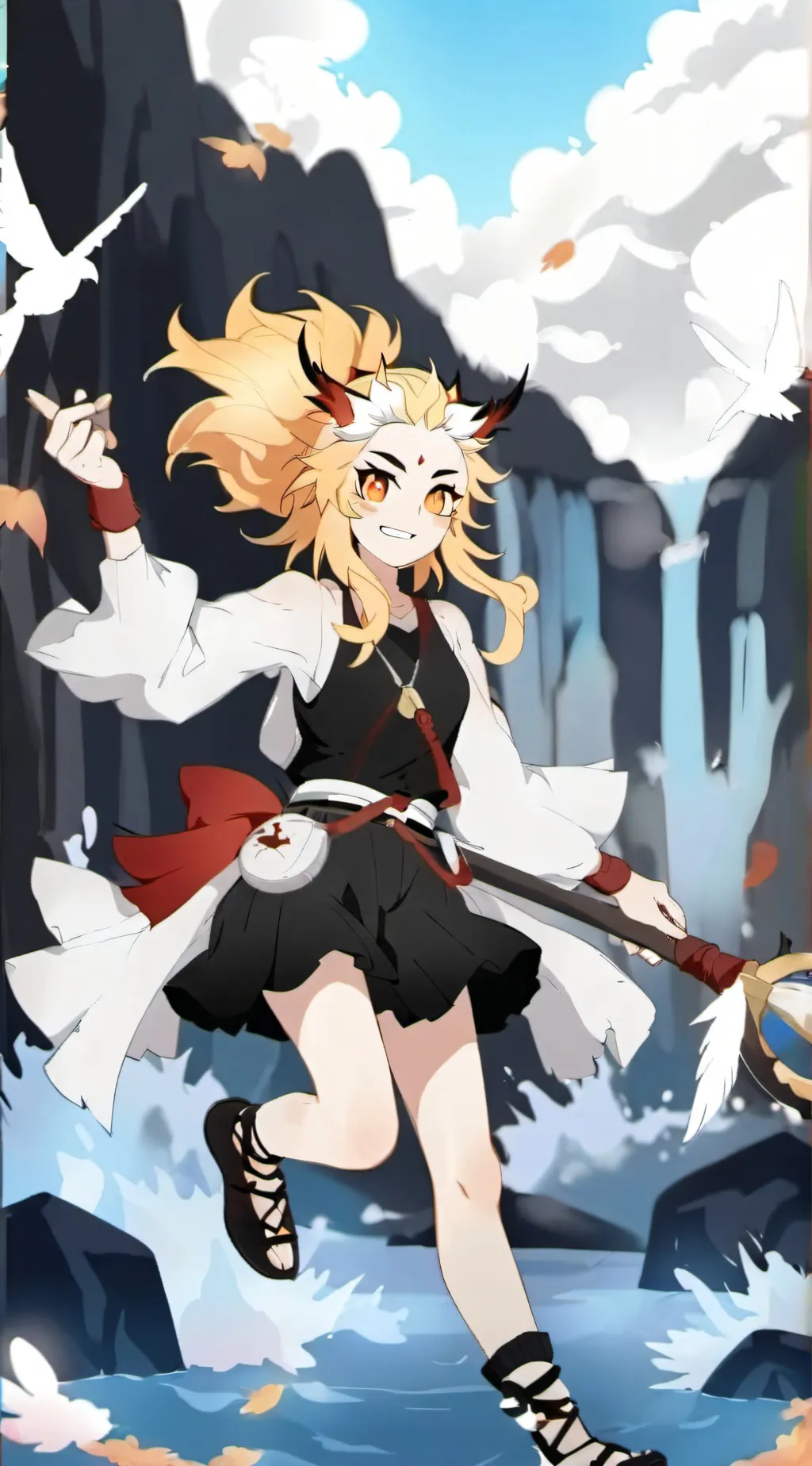 ai character: Demon slayer background
