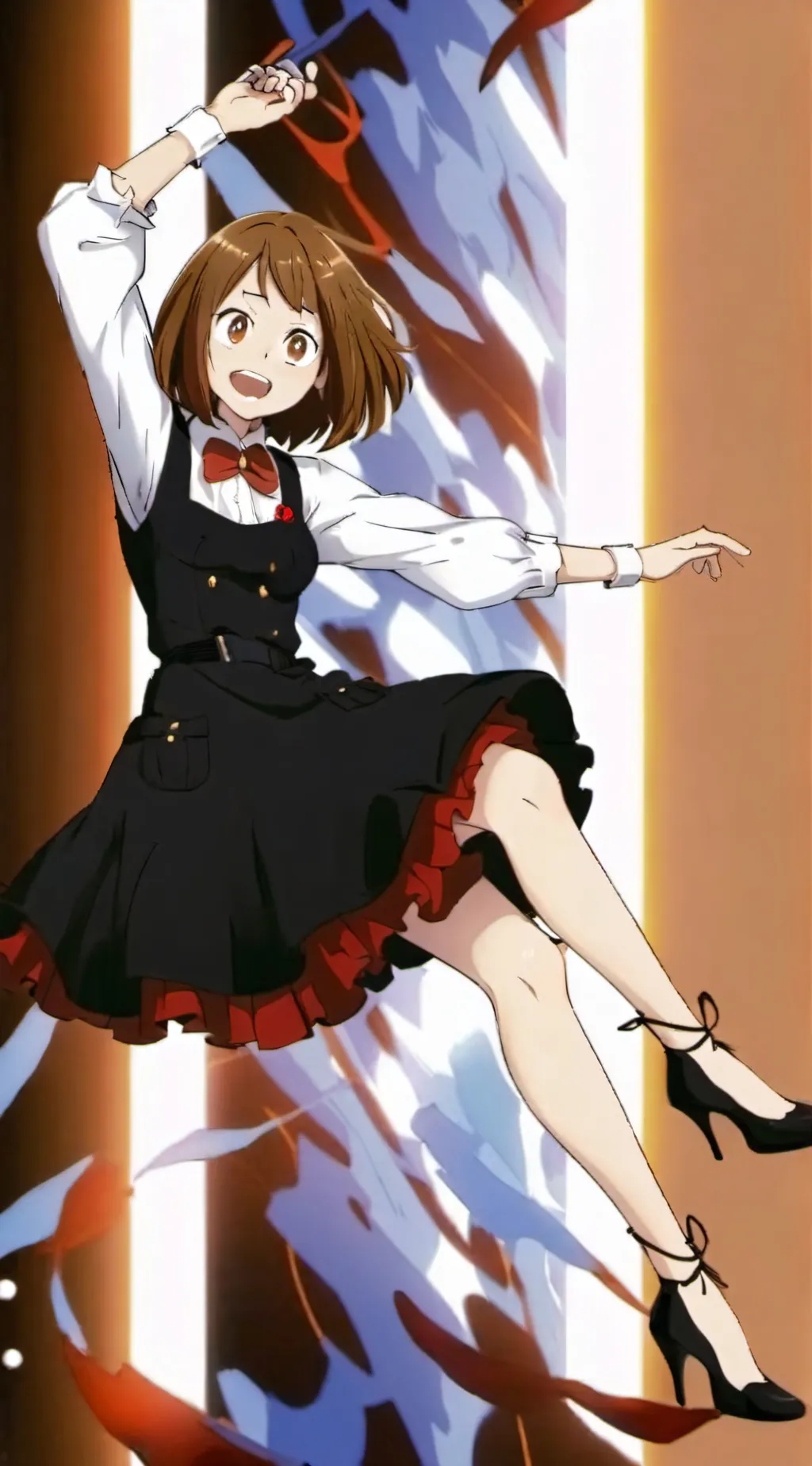 ai character: Villain Uraraka background
