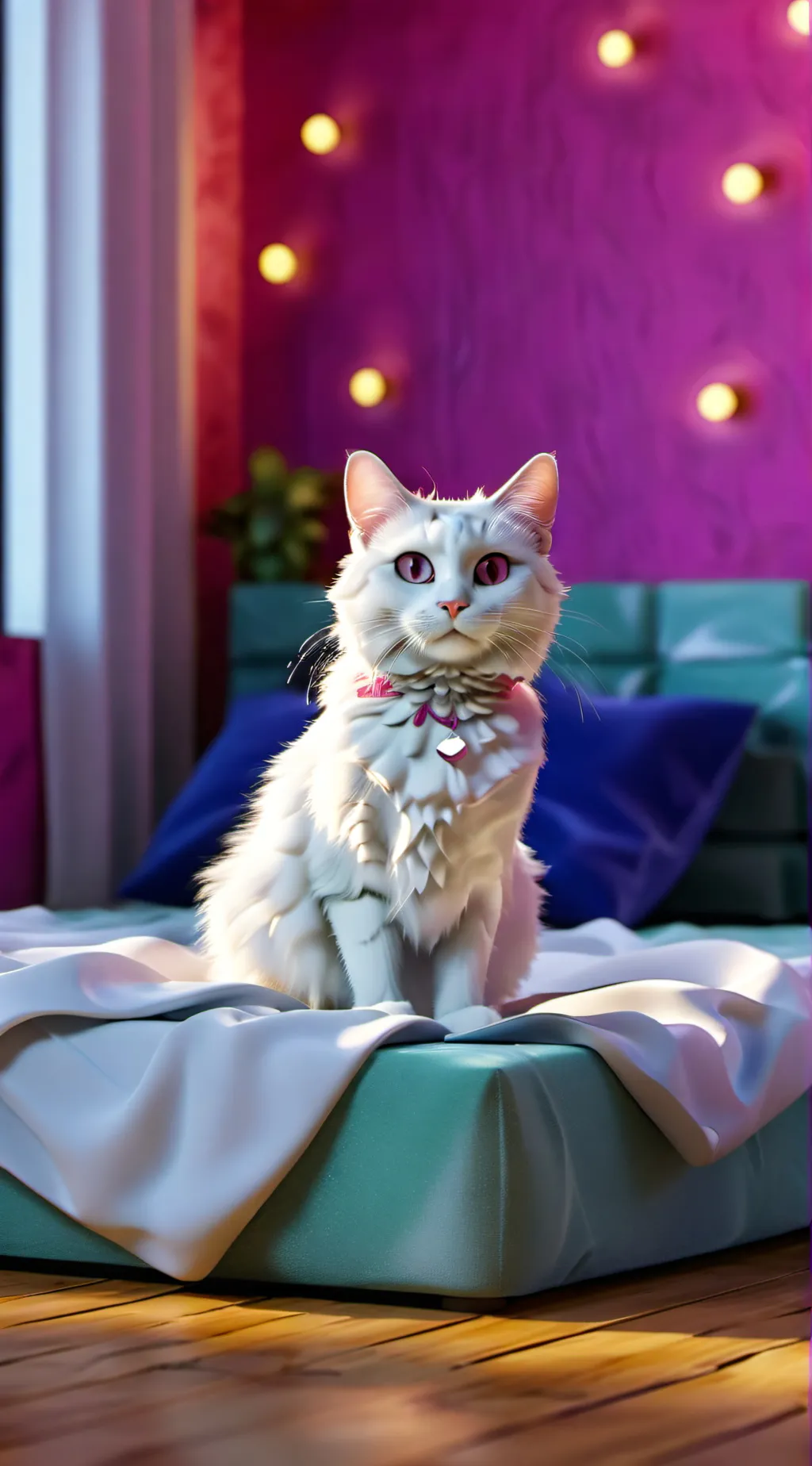 ai character: angel's cat background