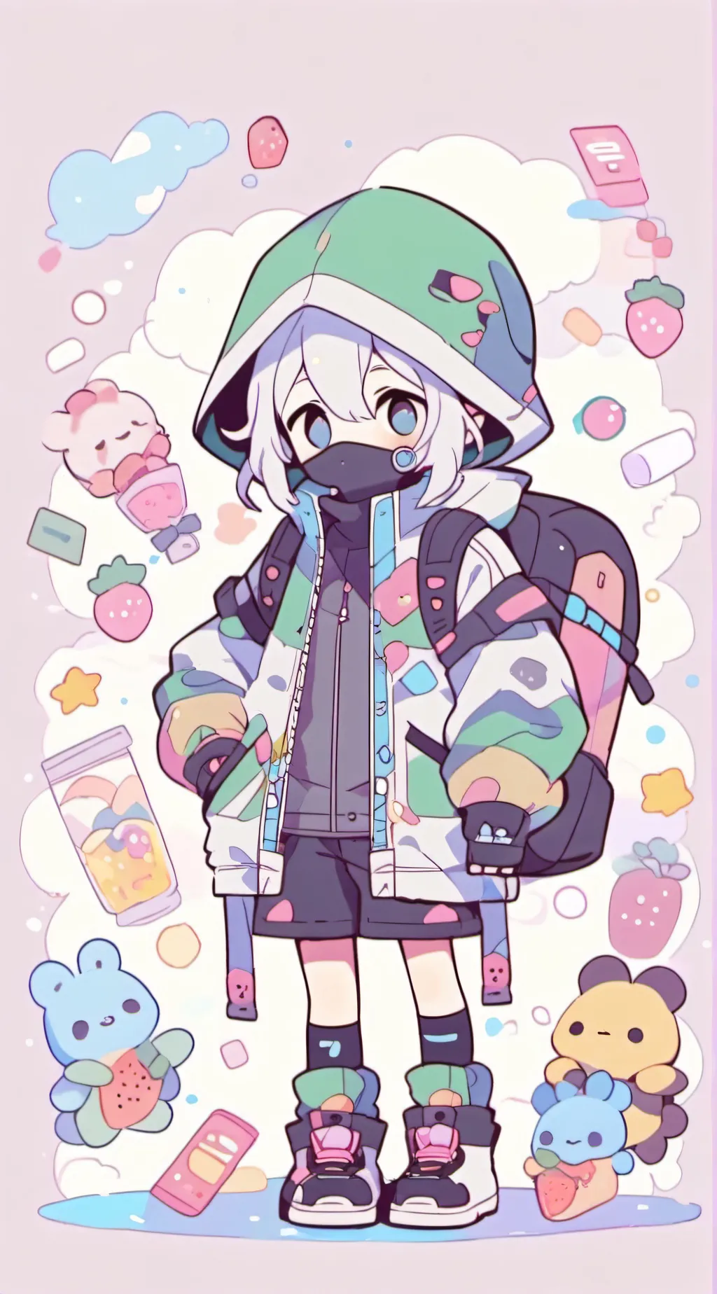 ai character: Coraline background