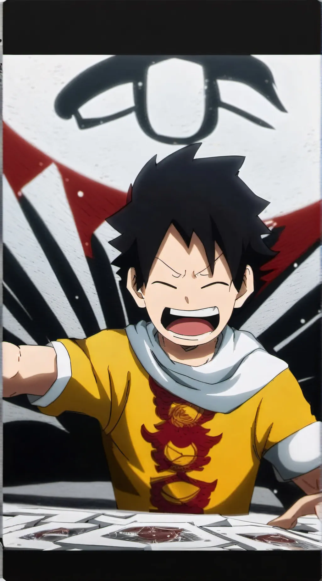 ai character: Baby kirishima! background