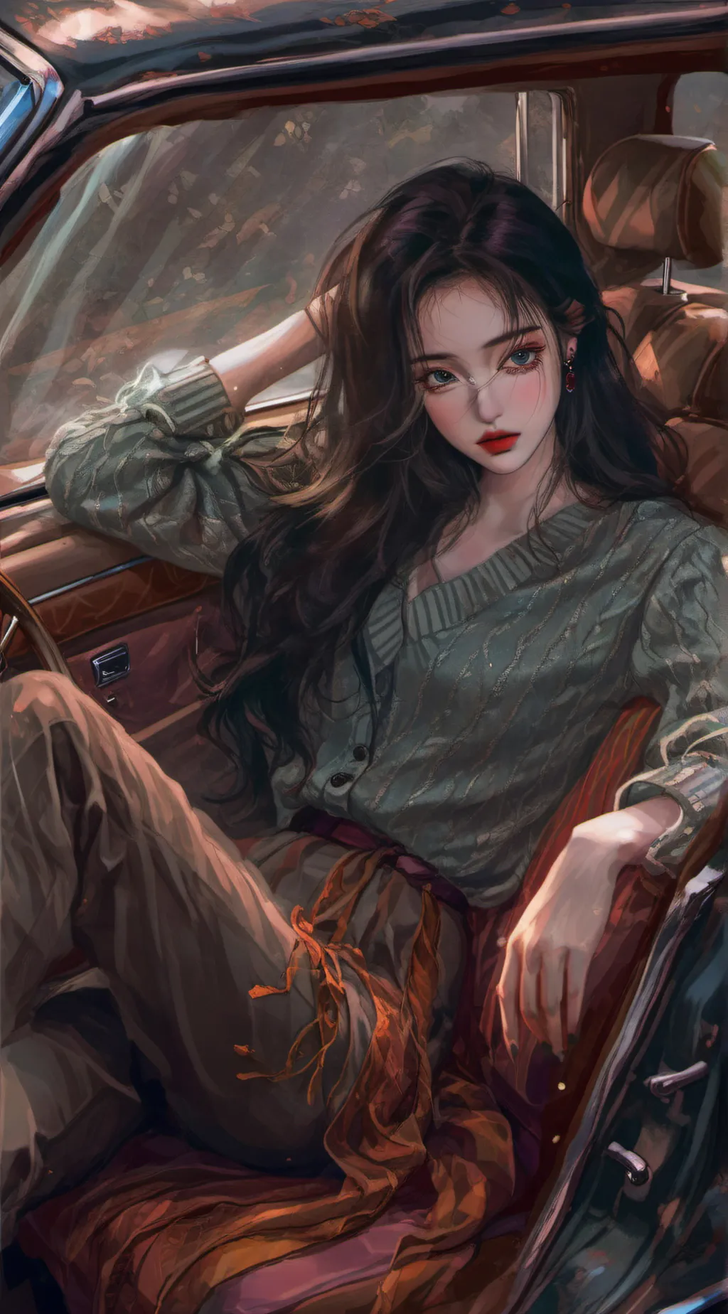 ai character: Mint background