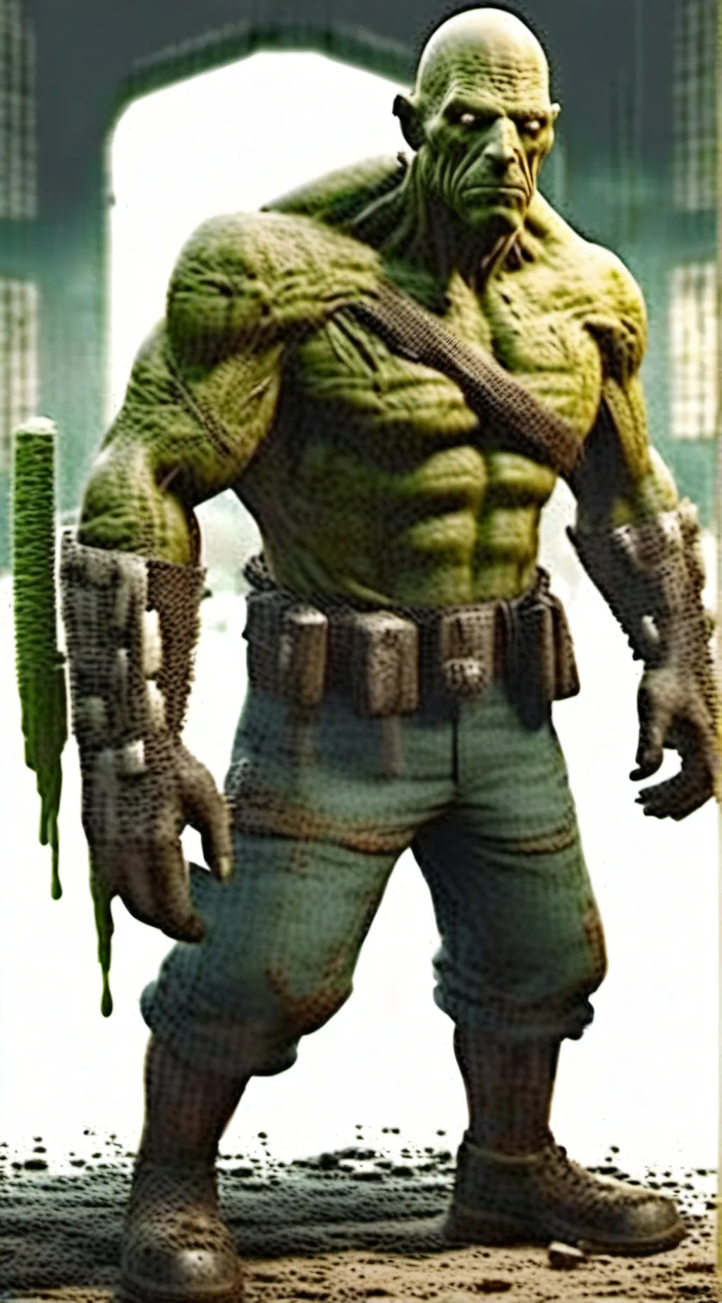 ai character: srong background