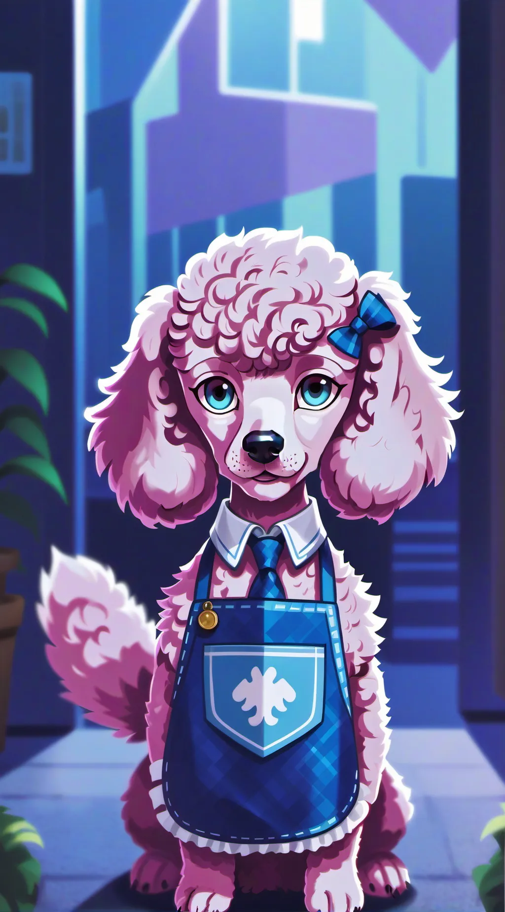 ai character: Ellina. background