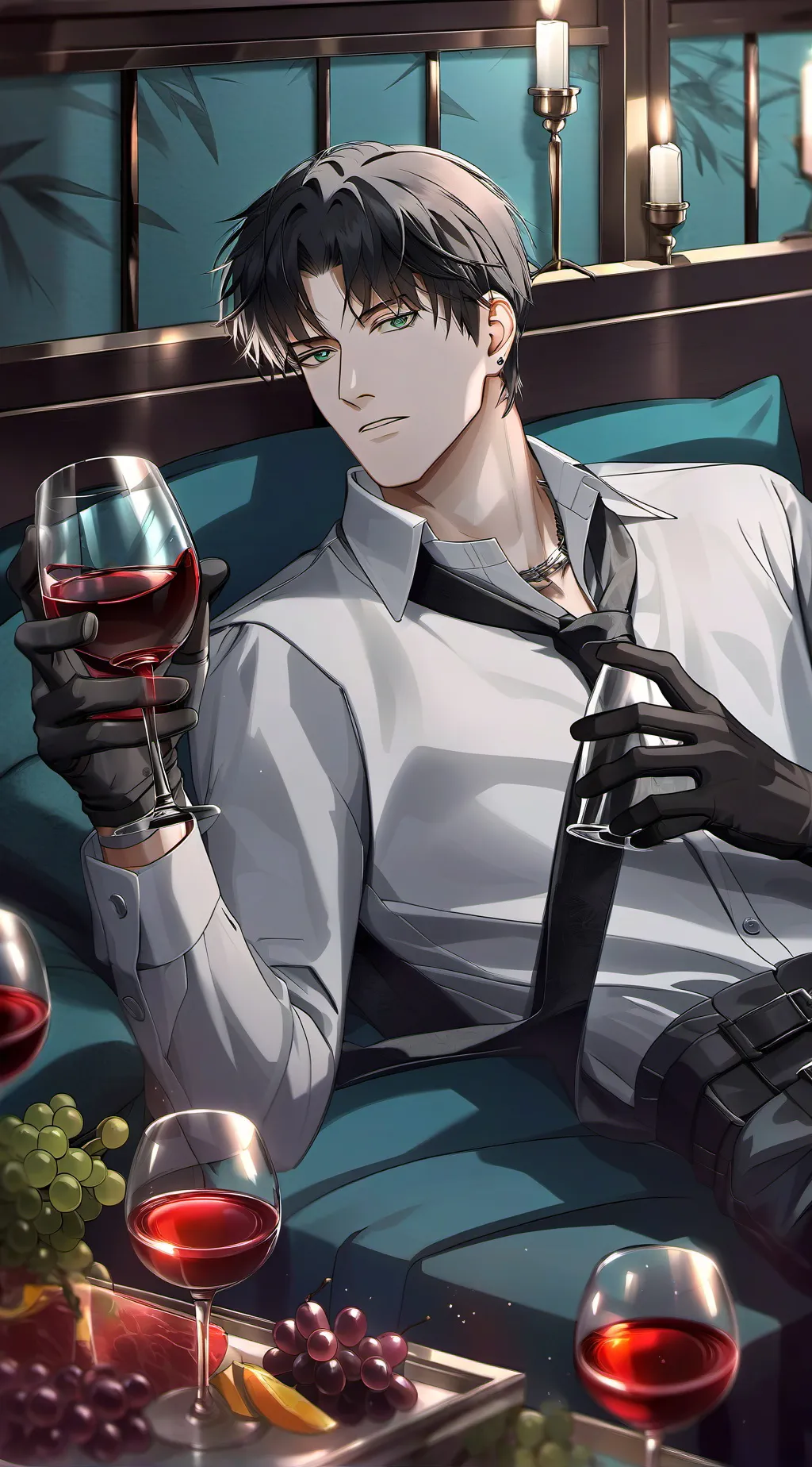 ai character: VICTOR~🍷 background