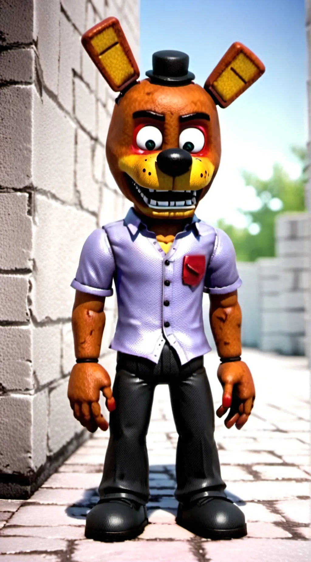 ai character: my oc's in fnaf background