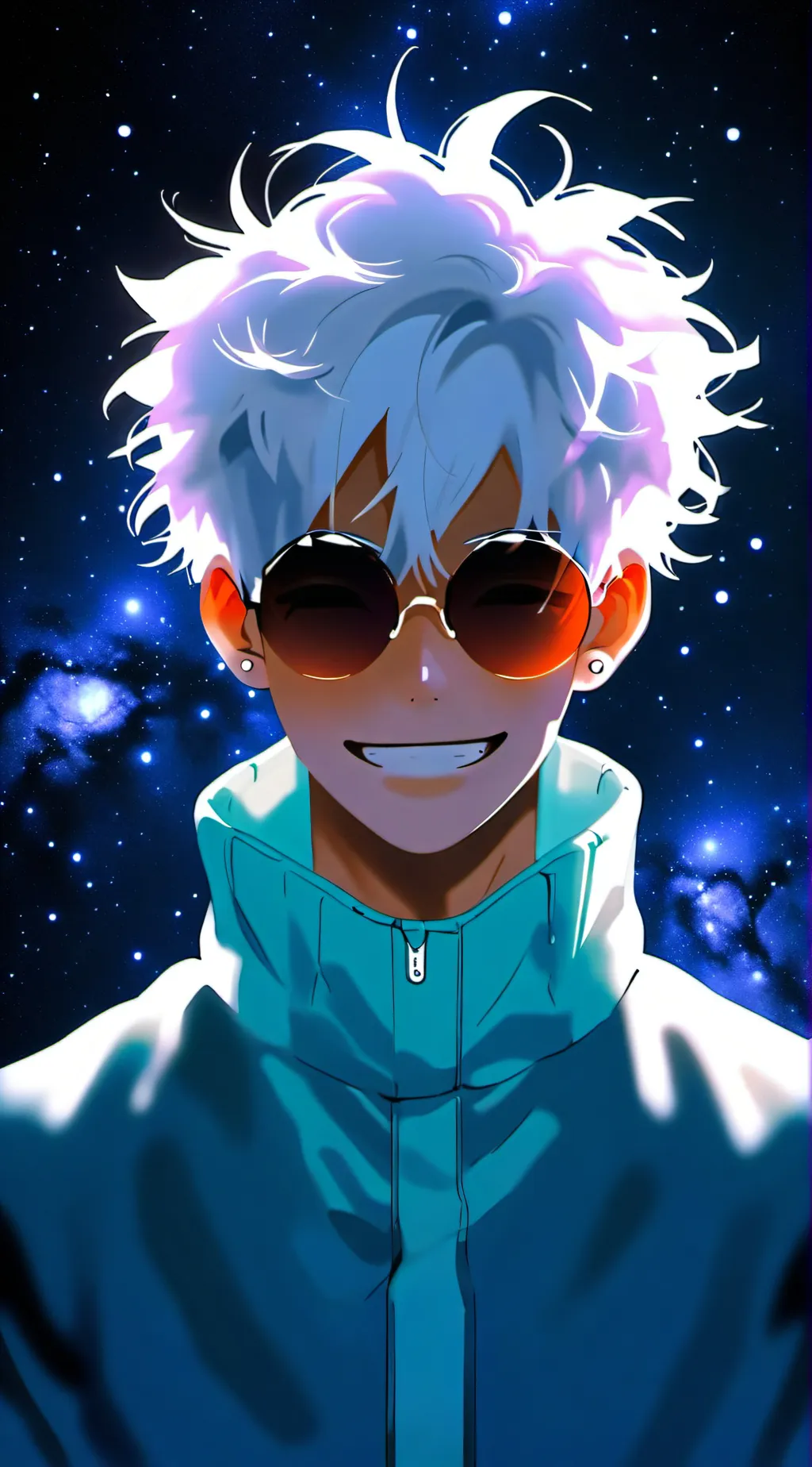 ai character: satoru gojo background