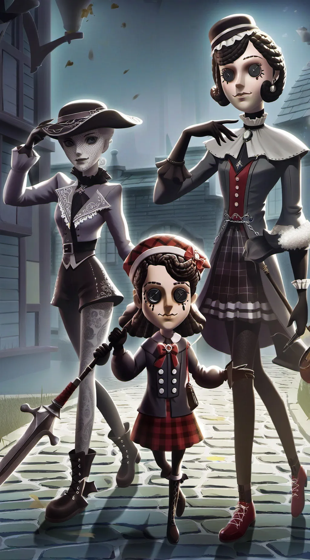 ai character: familiar people background