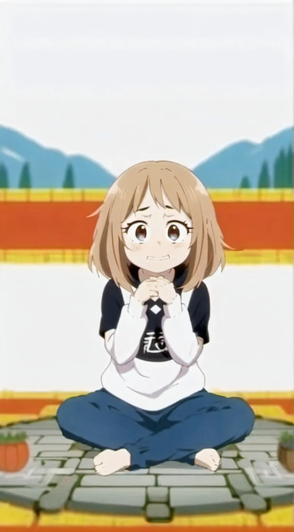 ai character: Baby Uraraka! background