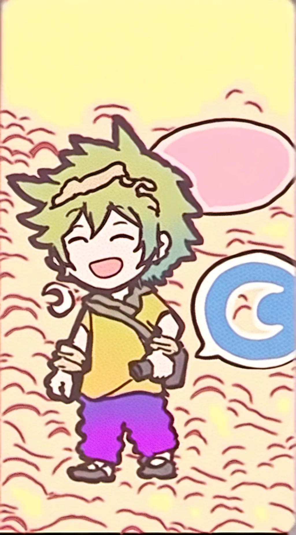 ai character: Midorya  background