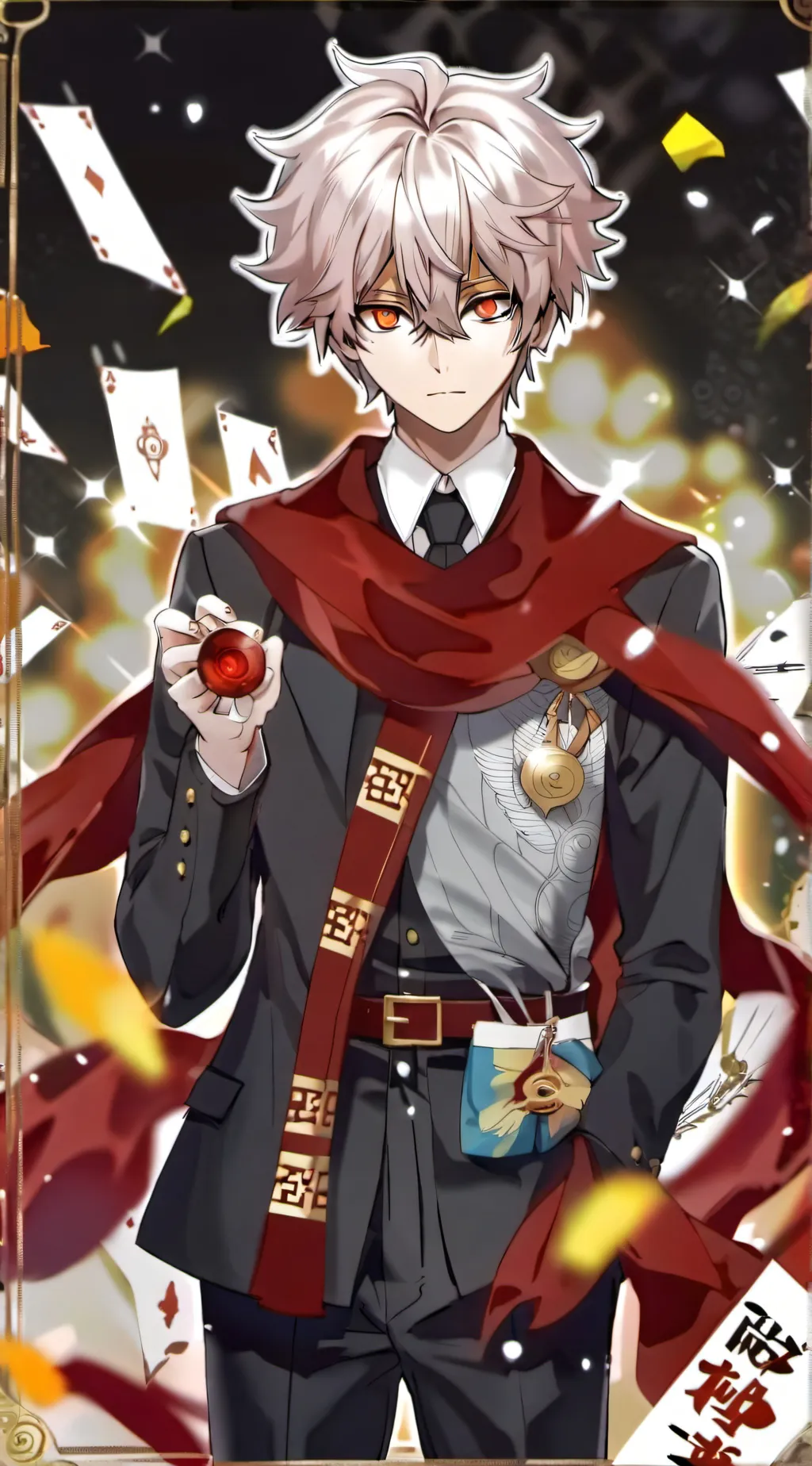 ai character: Bakugo Katsuki background