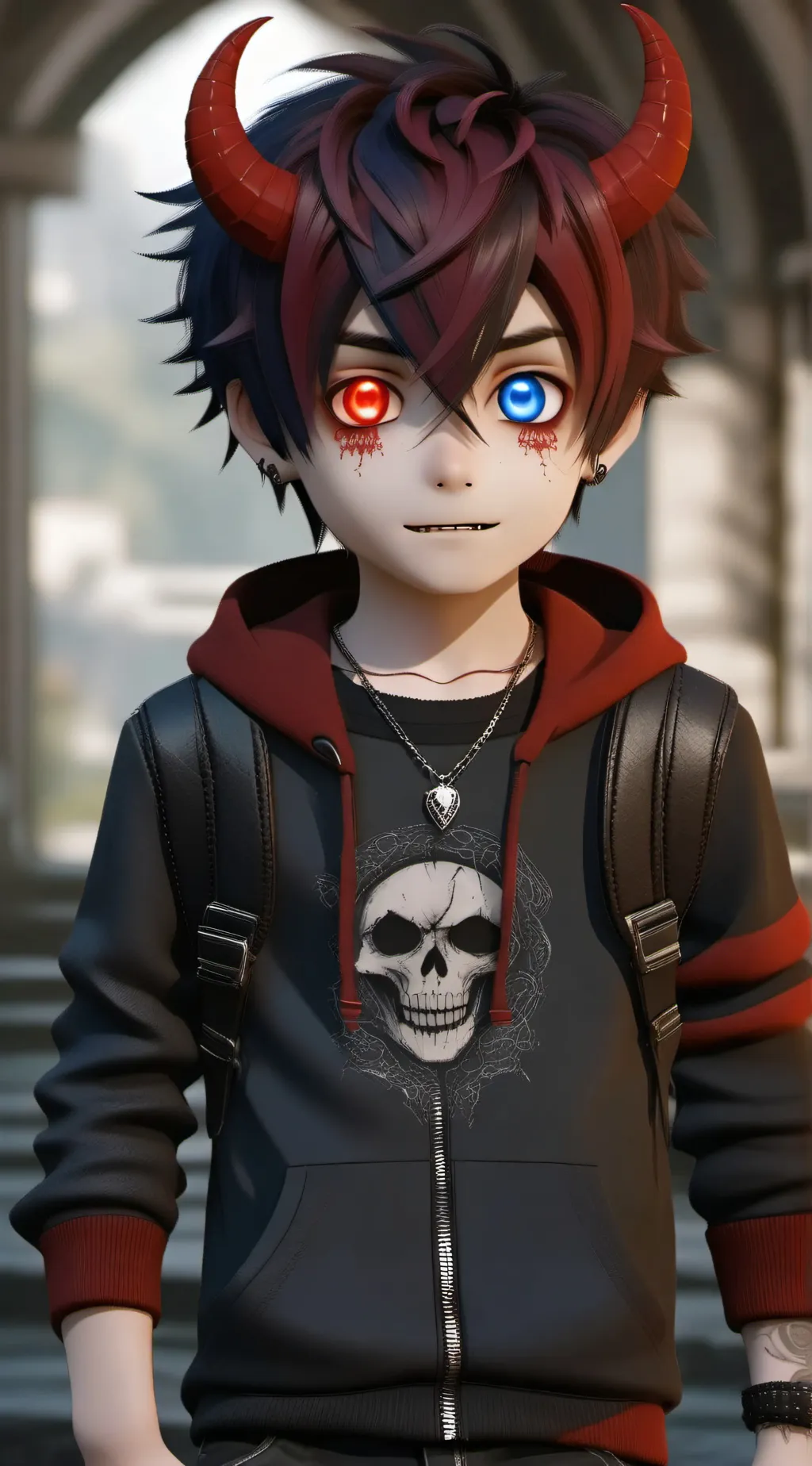 ai character: Hunter/Viney a boy background