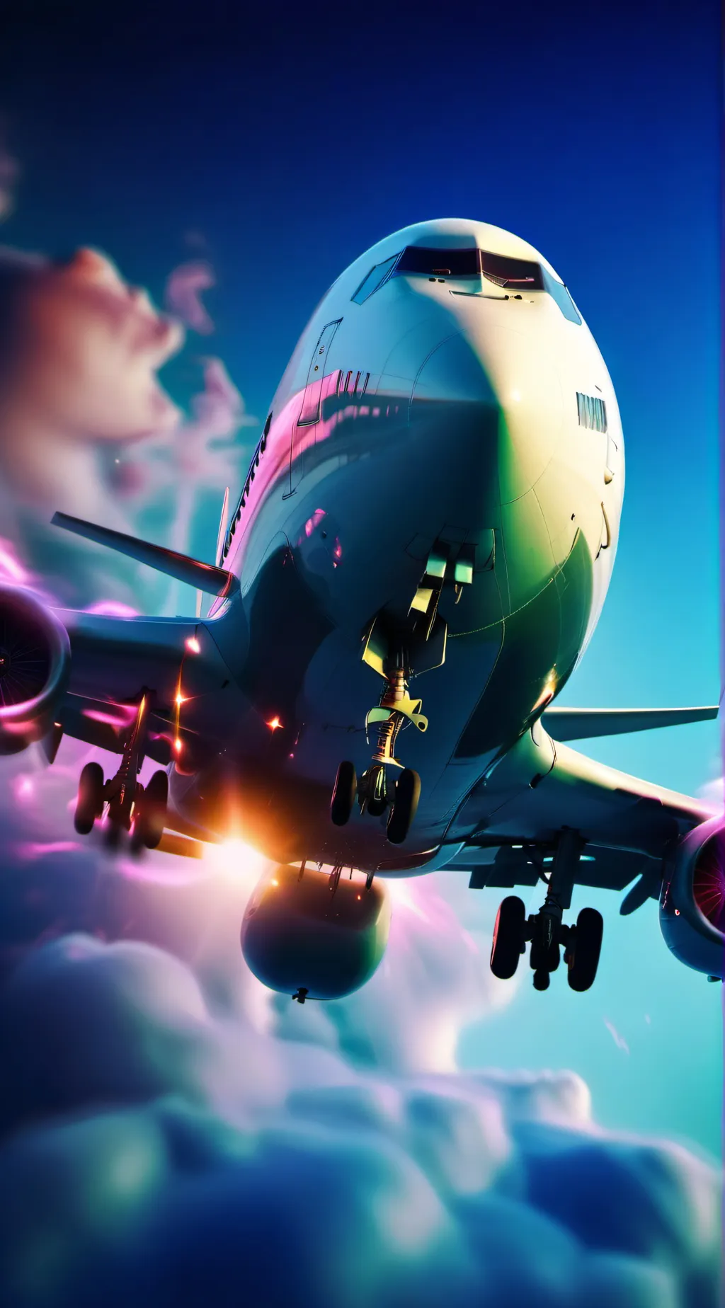ai character: Plane crash background