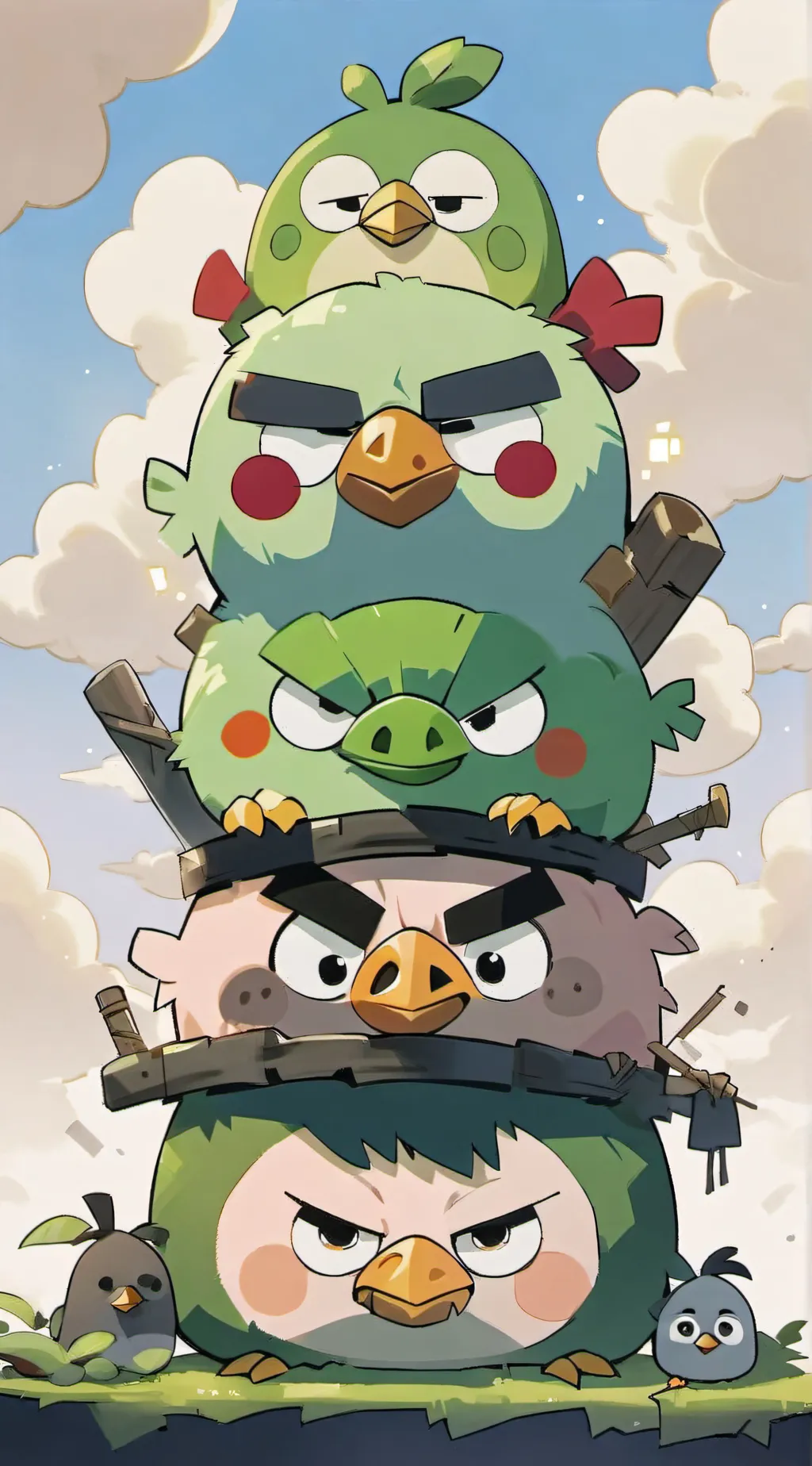 ai character: Manface pig ANGRY background