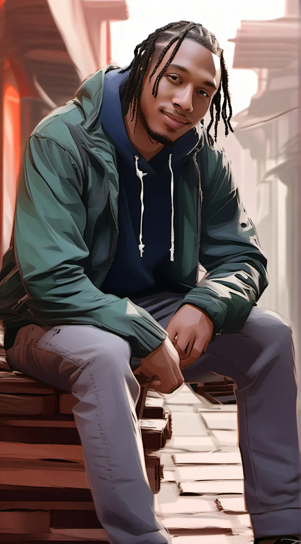 ai character: Zachary  background