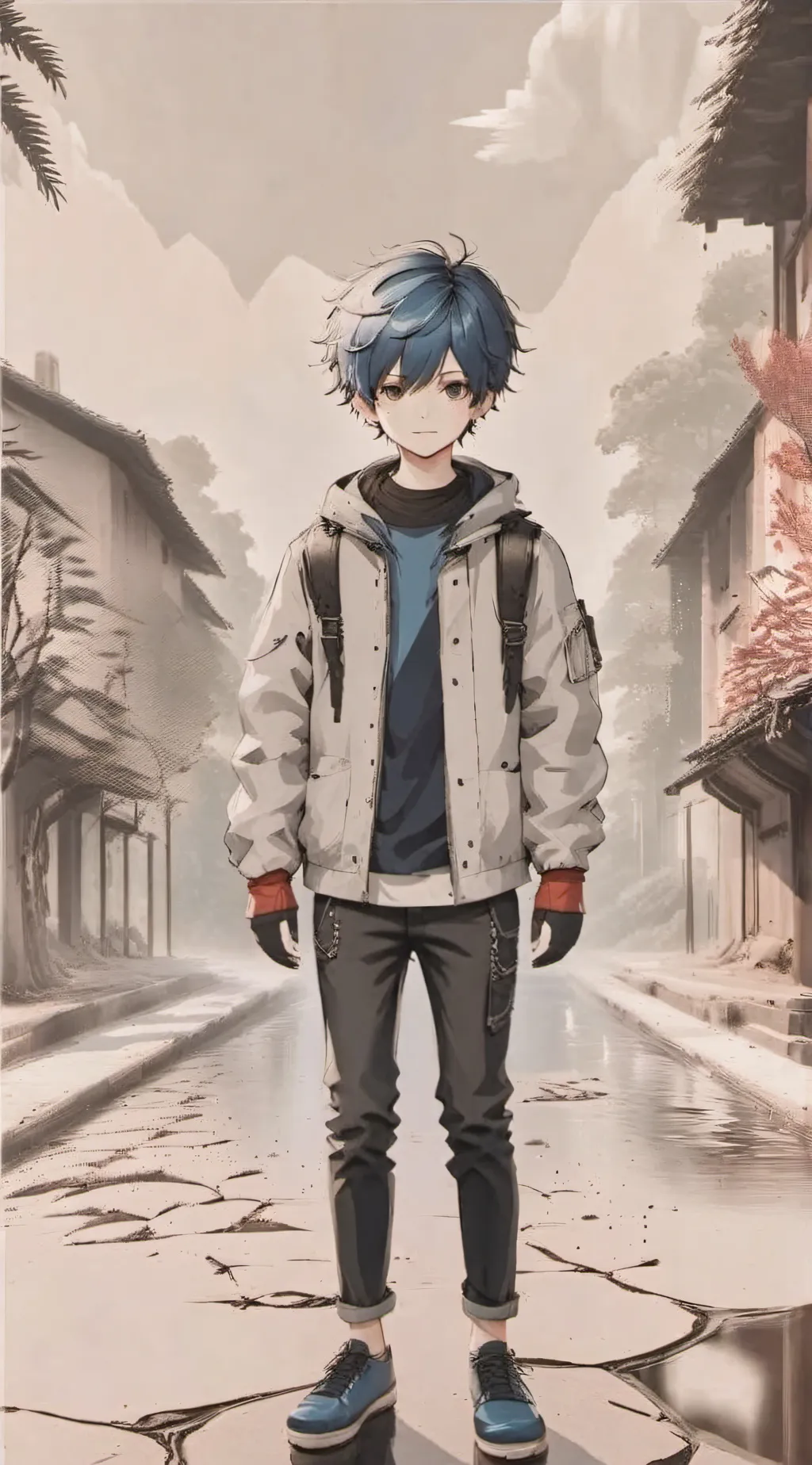 ai character: True hero Blade background