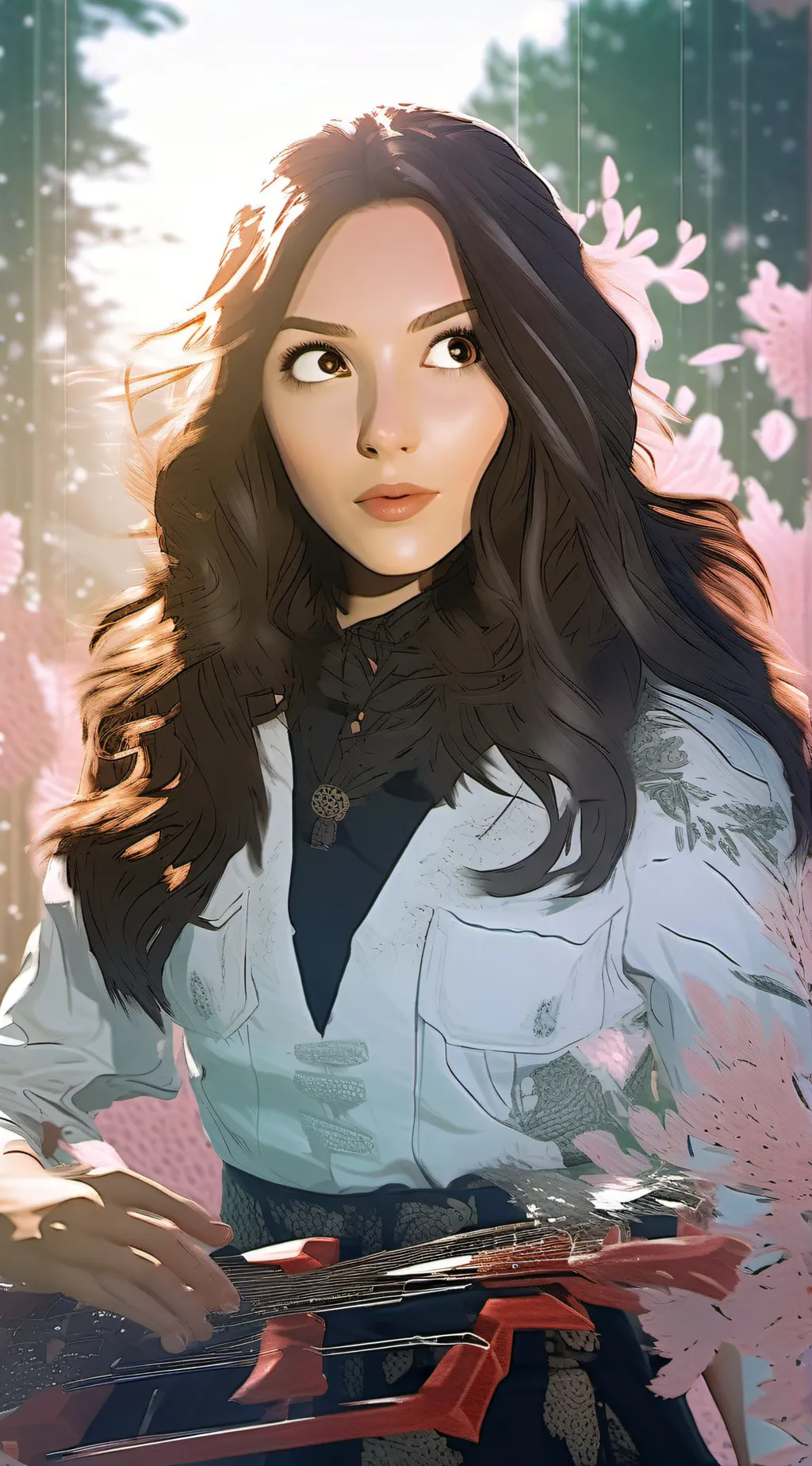 ai character: Stranger things background
