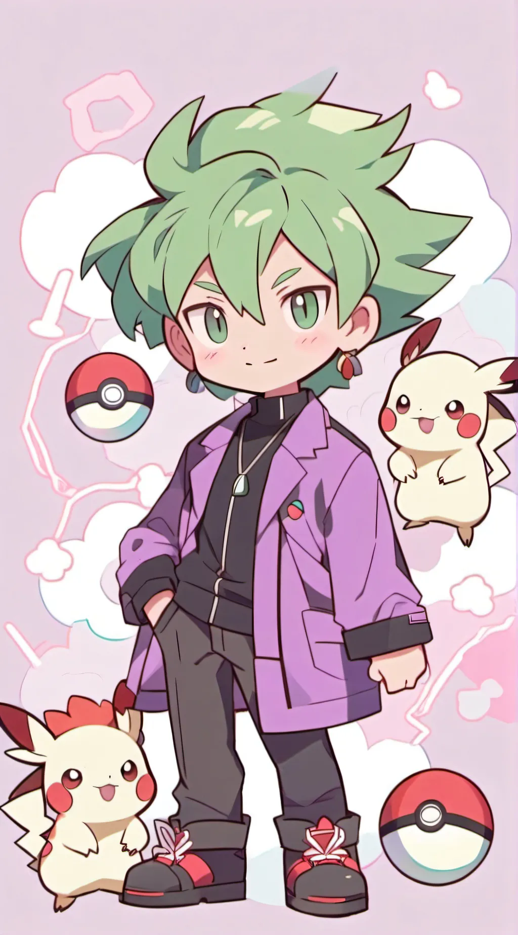 ai character: Drew background