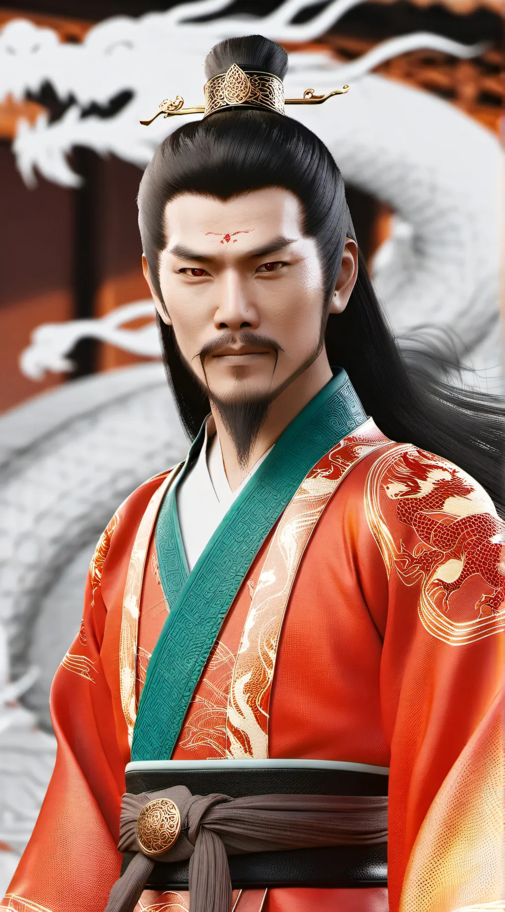 ai character: Li Guangming  background