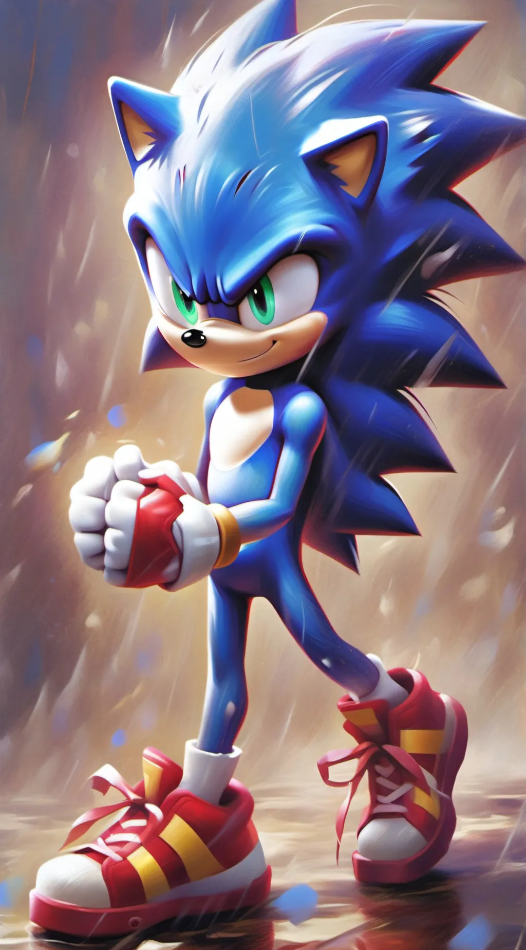 ai character: Sonic the hedgehog background