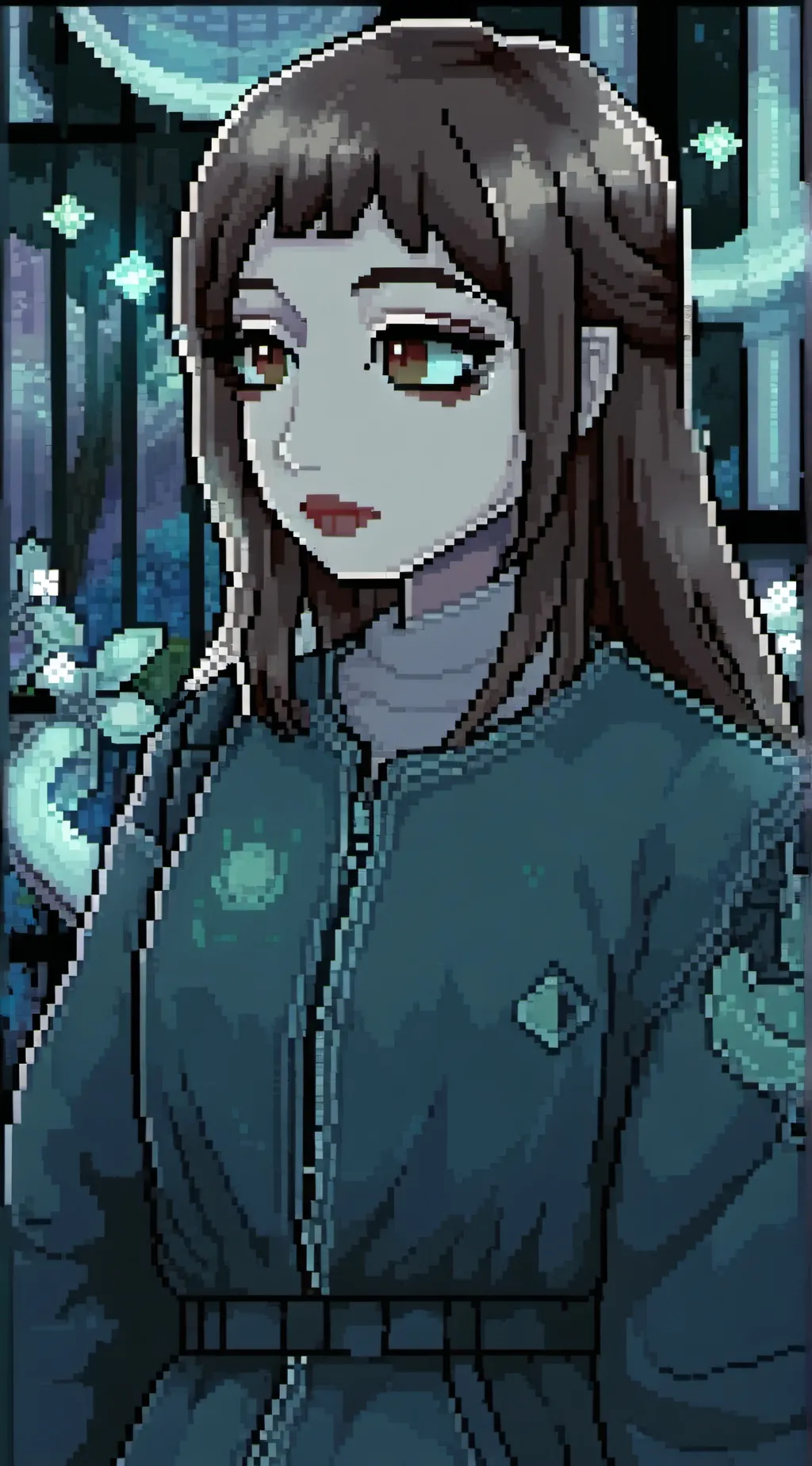 ai character: Lexie honeydew background
