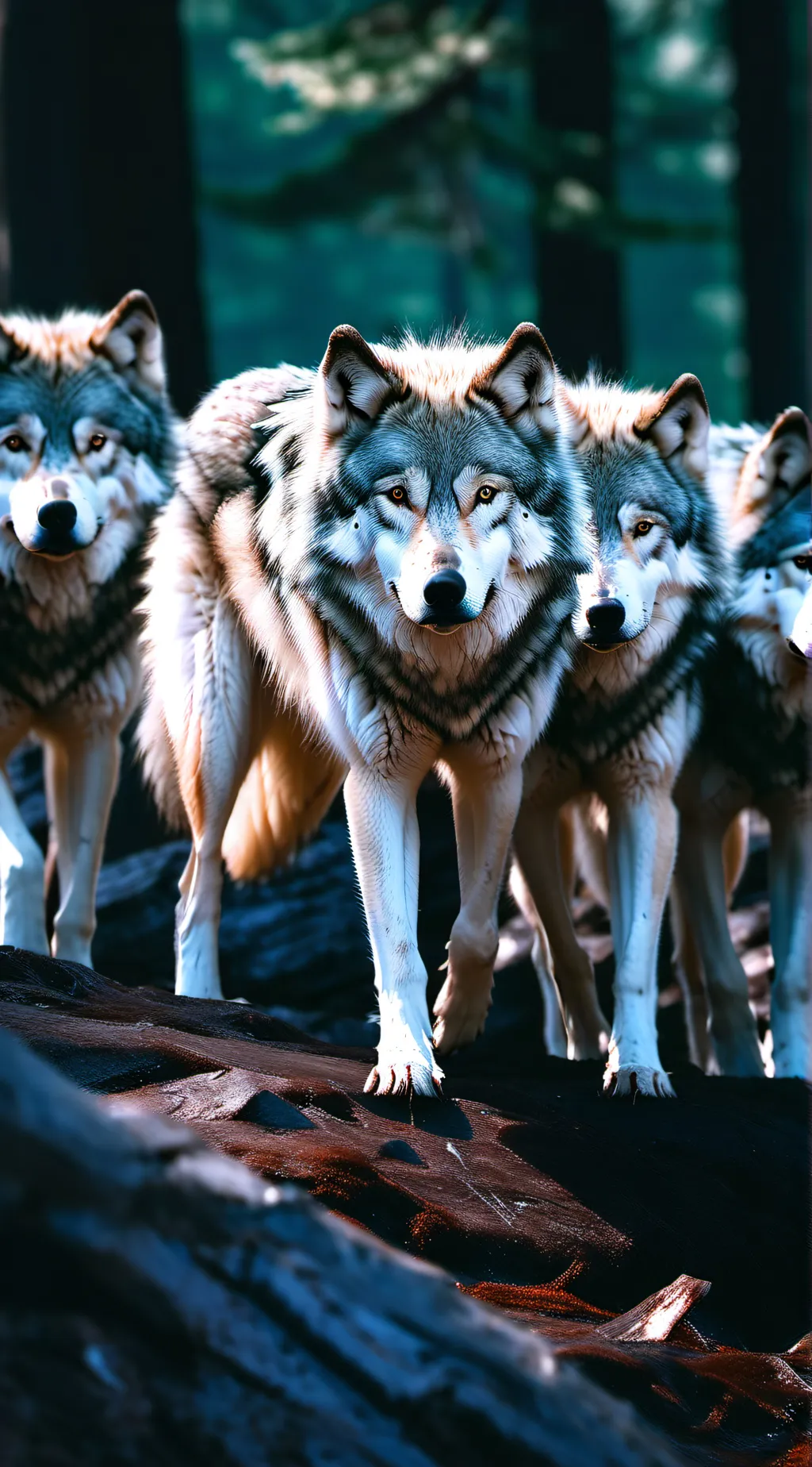ai character: Wolf pack background