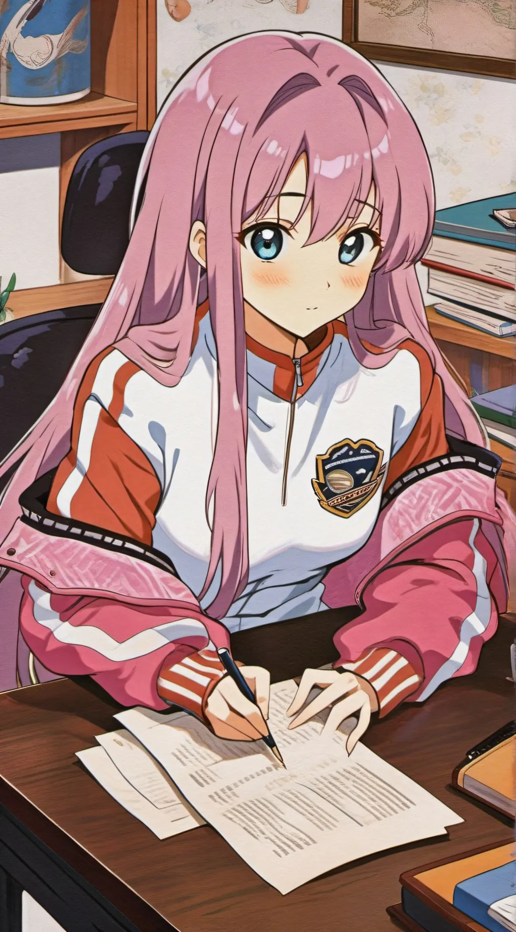 ai character: Saori  background