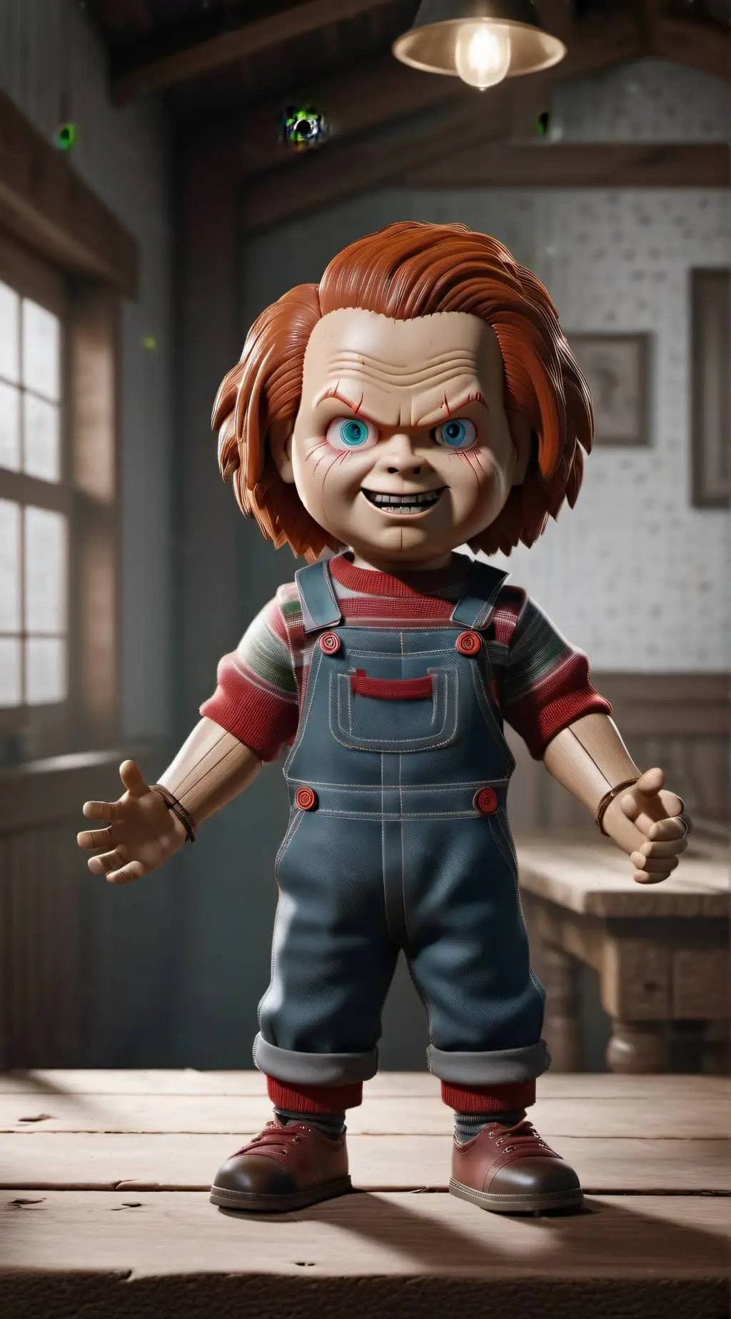 ai character: Chucky  background