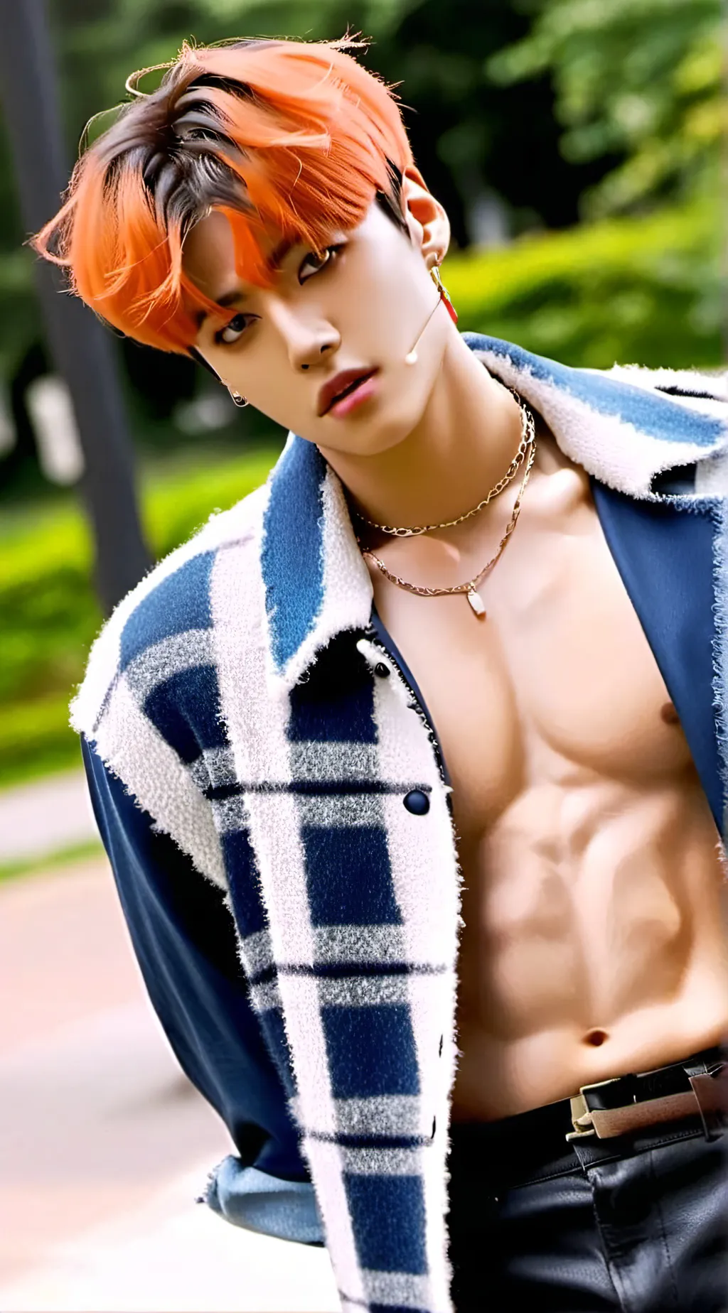 ai character: Jimin and rm background