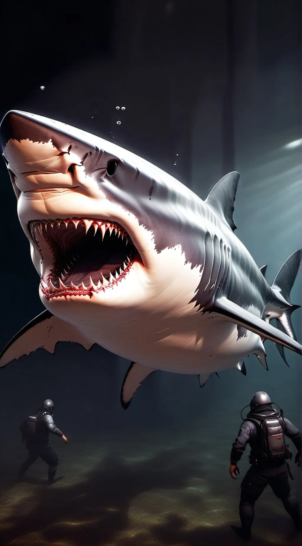 ai character: Tiger Shark  background