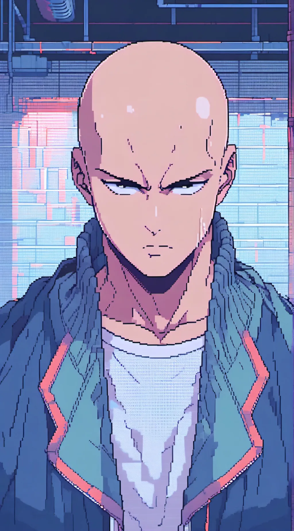 ai character: OPM/One Punch Man background