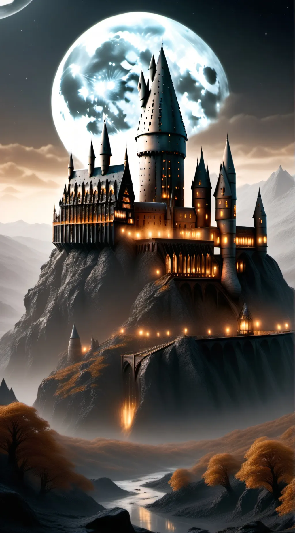 ai character: Hogwarts background