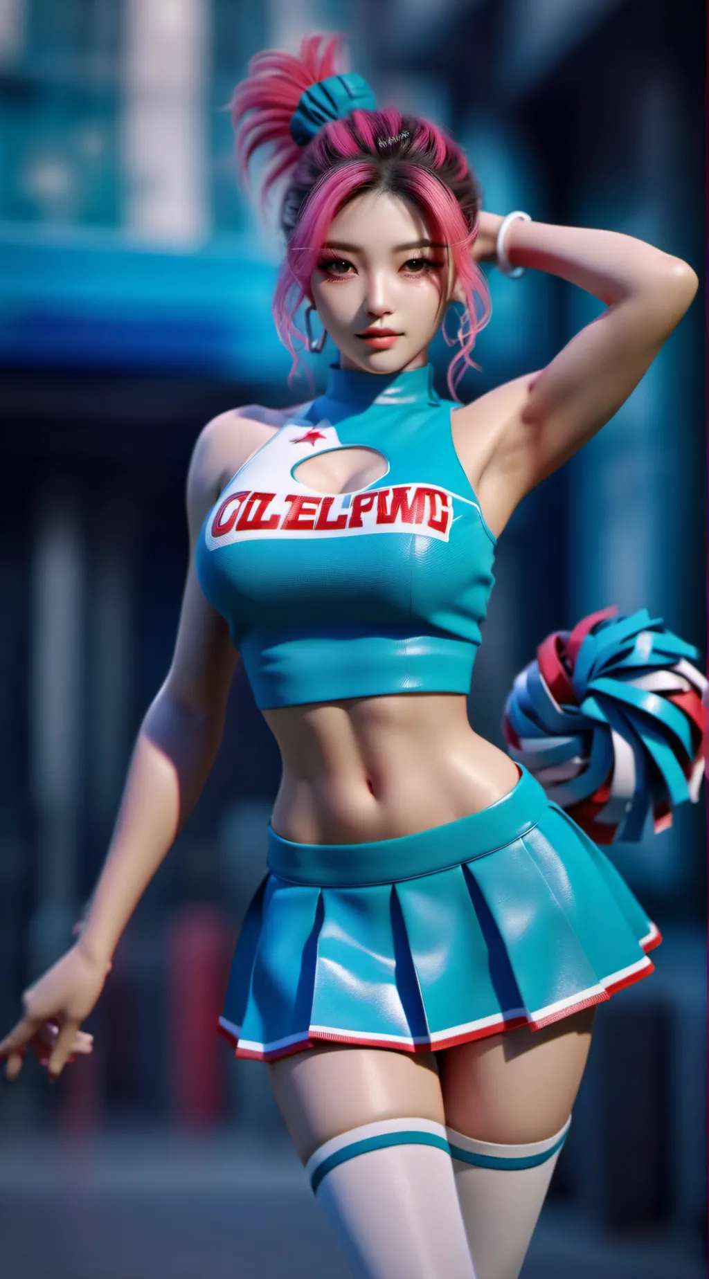 ai character: Amber background