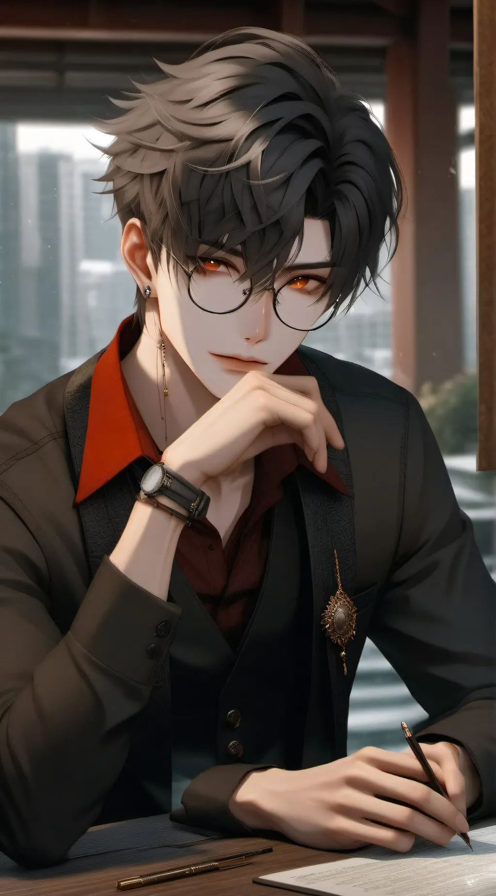 ai character: ~ Jaiden ~  background