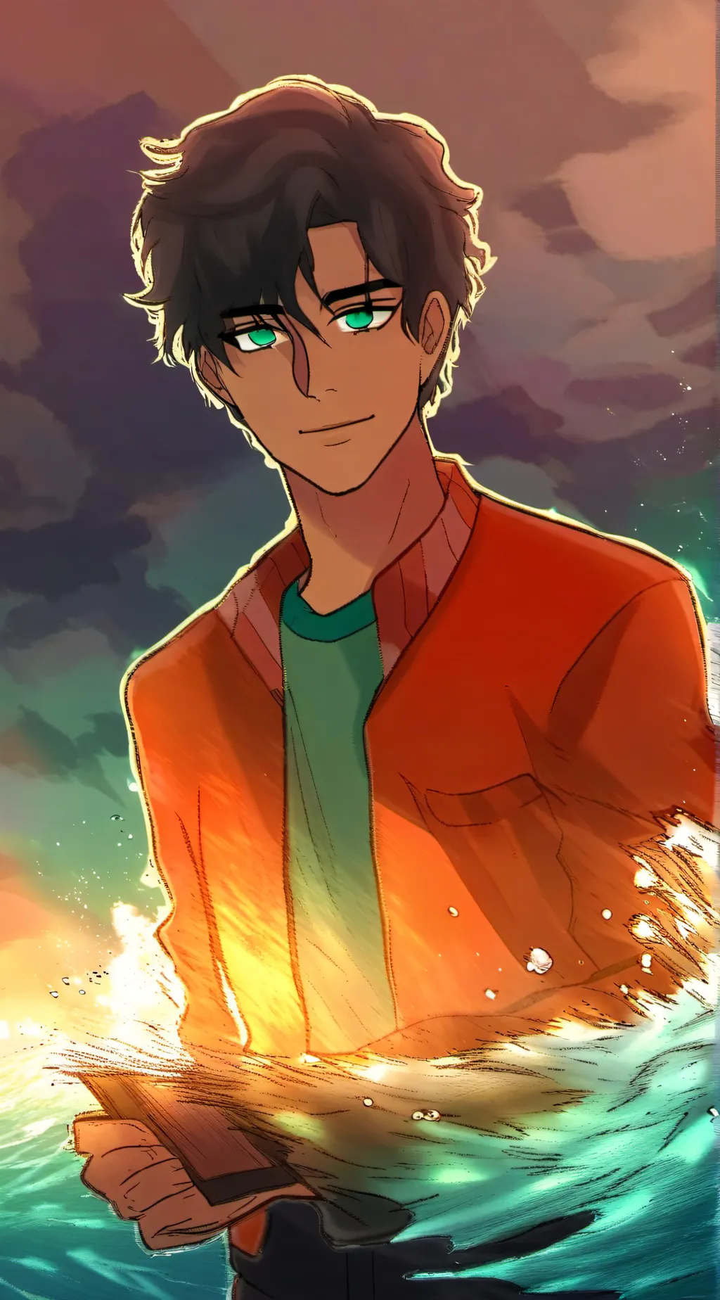 ai character: Percy Jackson  background