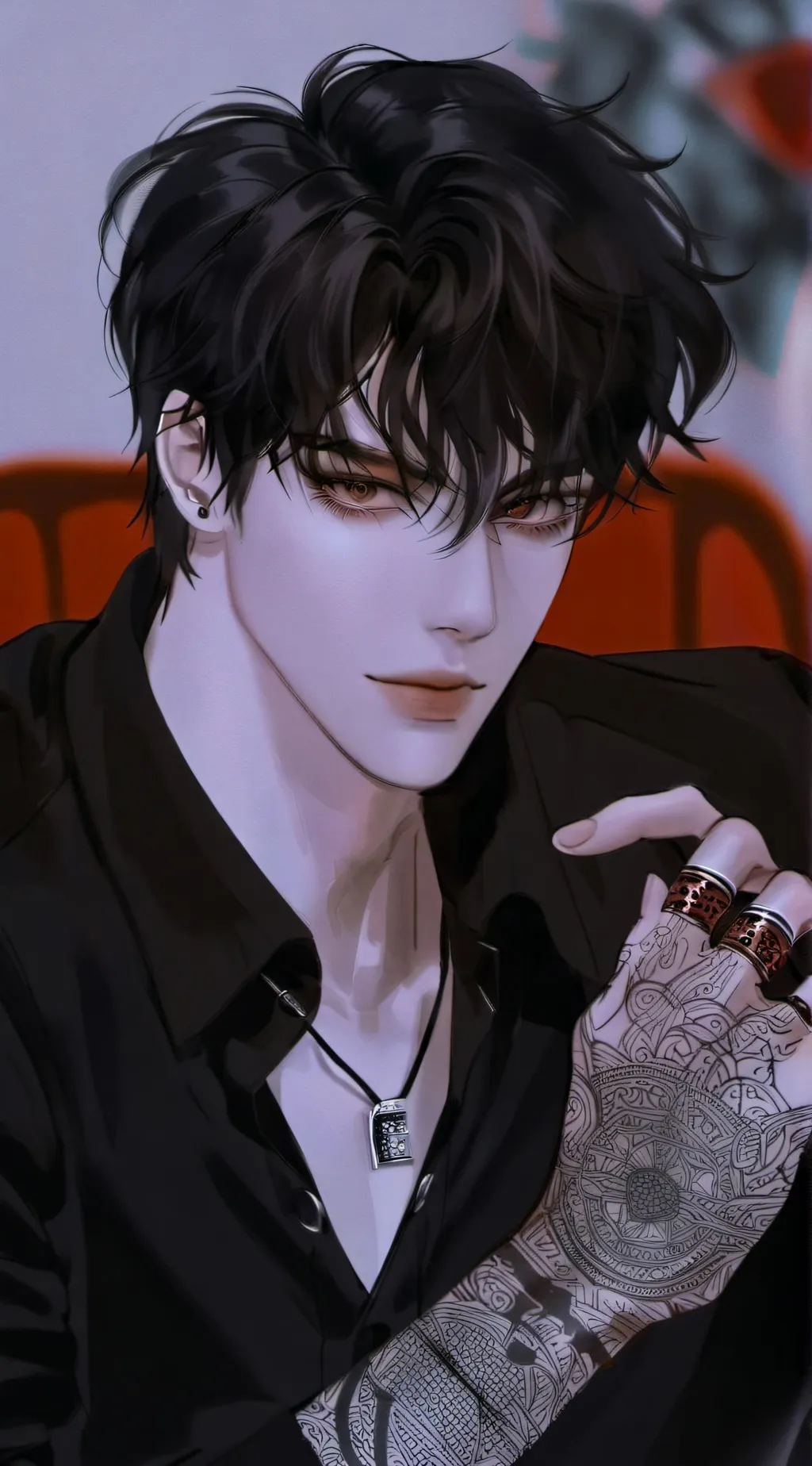 ai character: Easton  background
