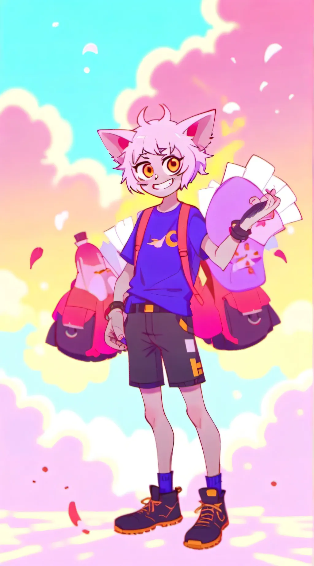 ai character: Baby Mina! background