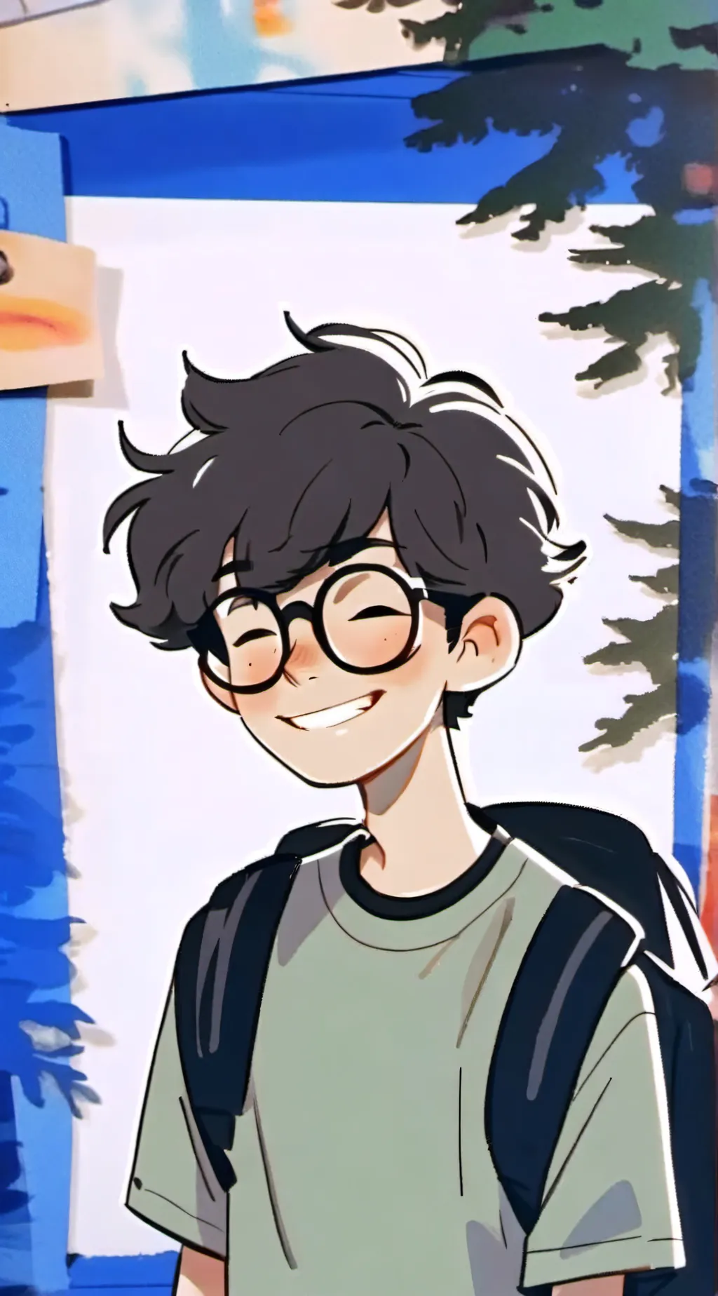 ai character: richie tozier  background