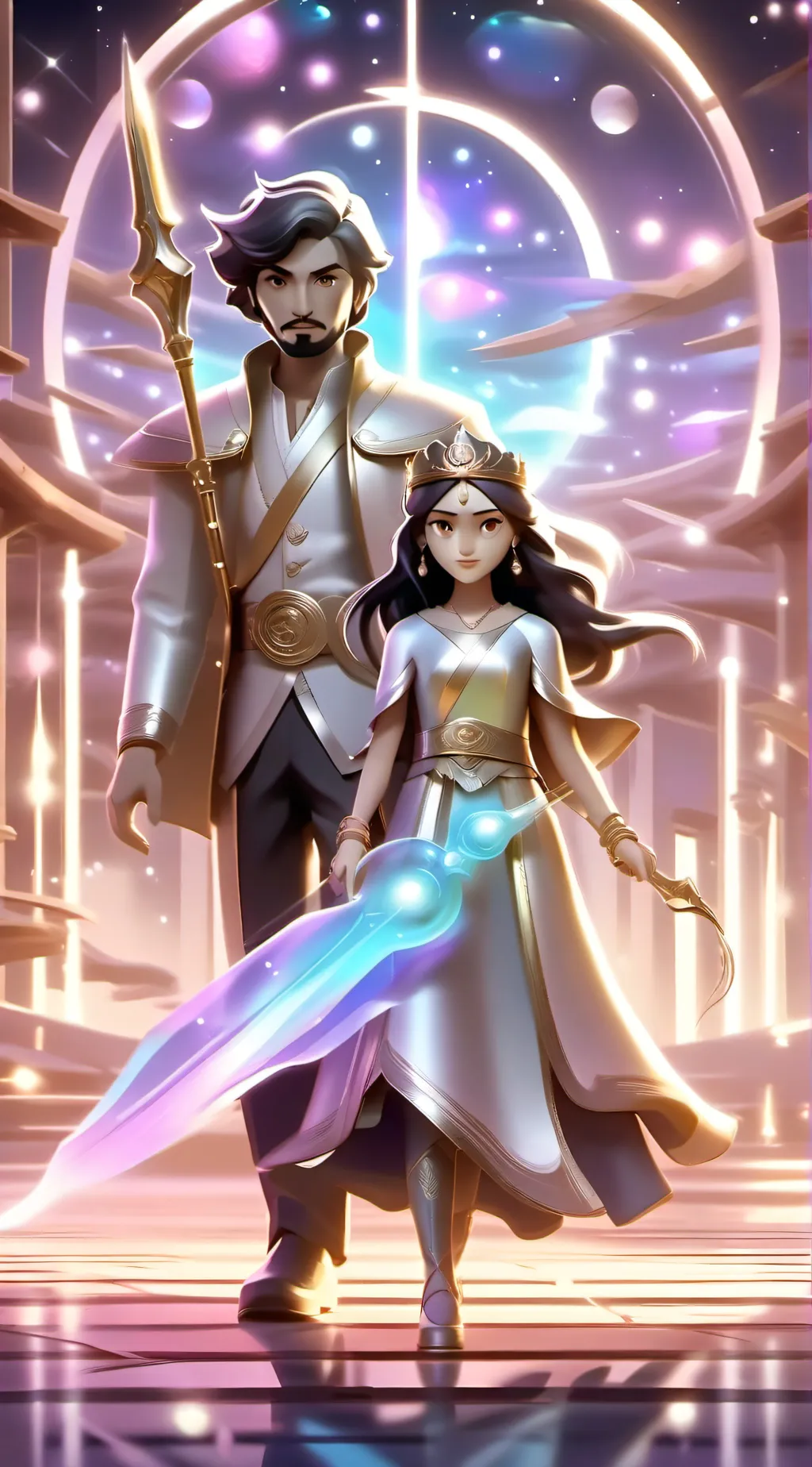 ai character: King and Queen background